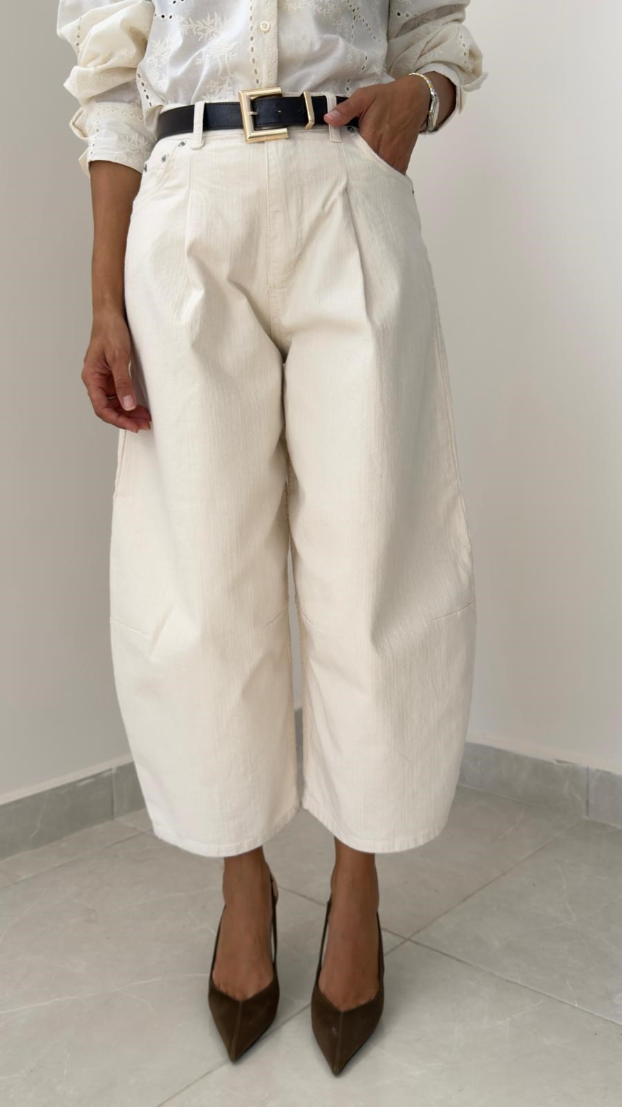 Barrel Balon Jean Naturel 