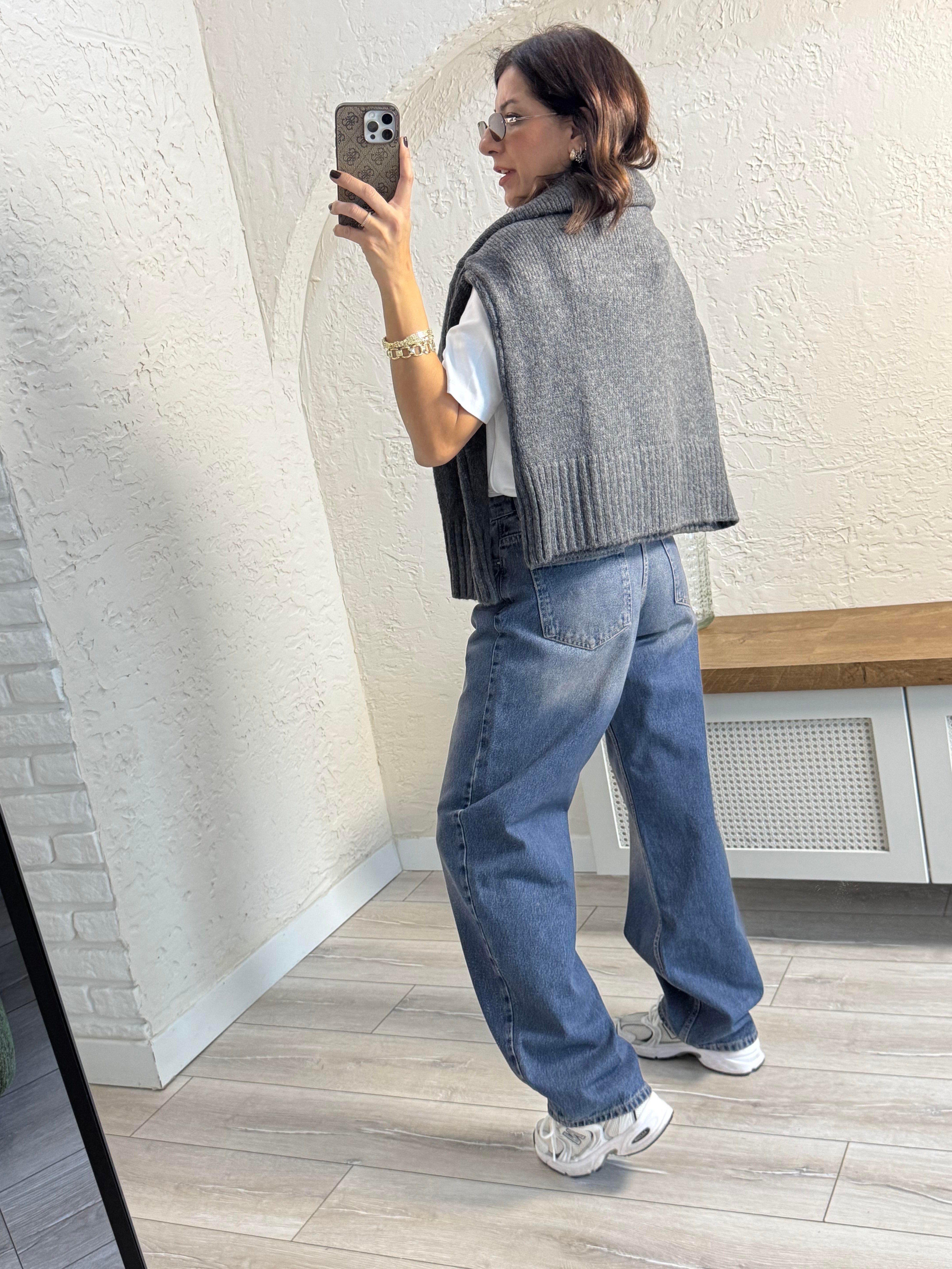 Mavi Tintli Balon model jean 