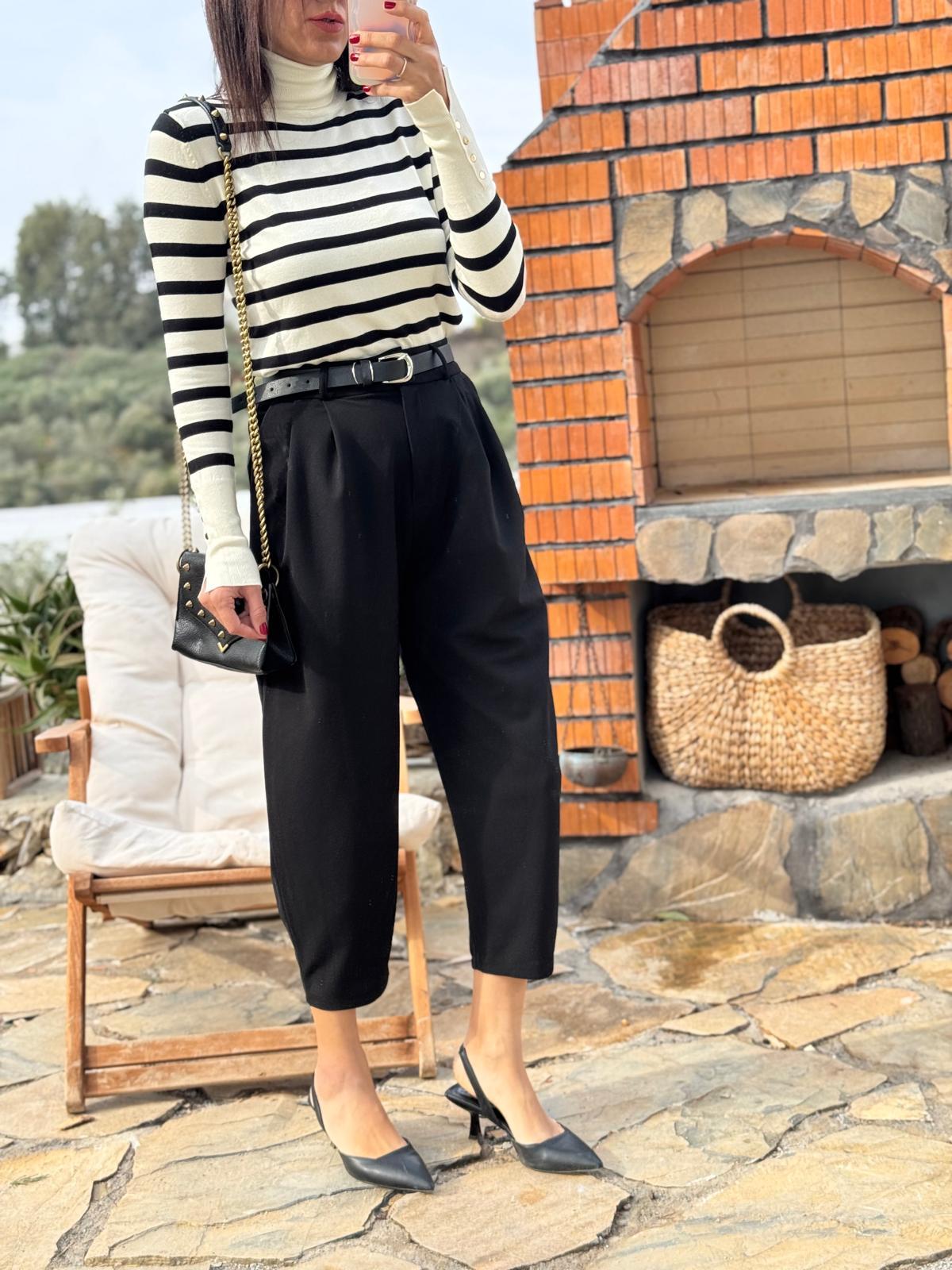 Siyah Balon Pantolon