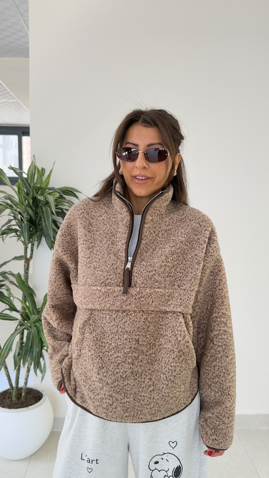 Teddy Polar Sweat Sütlü Kahve