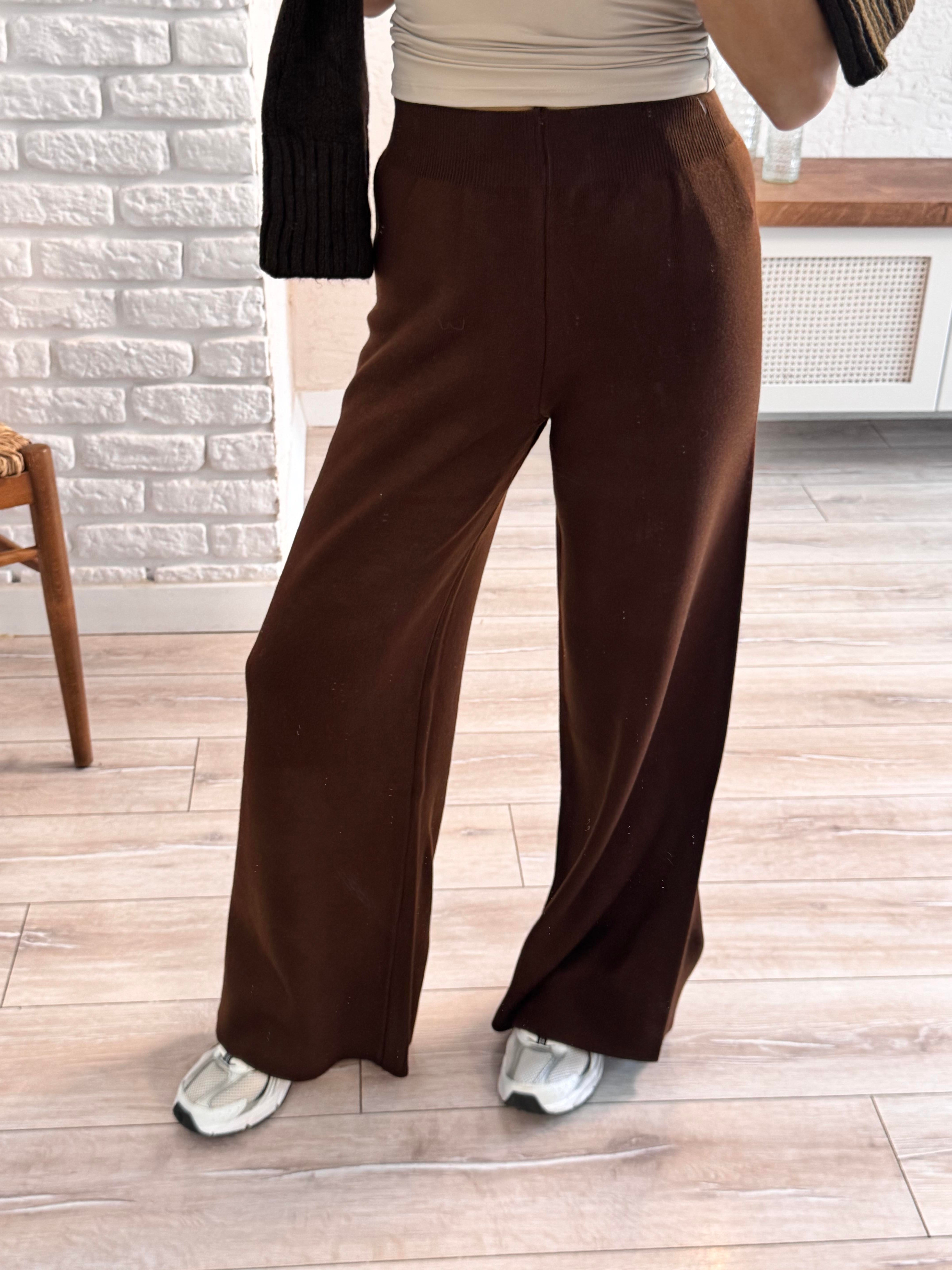 Triko Pantolon Acı Kahve