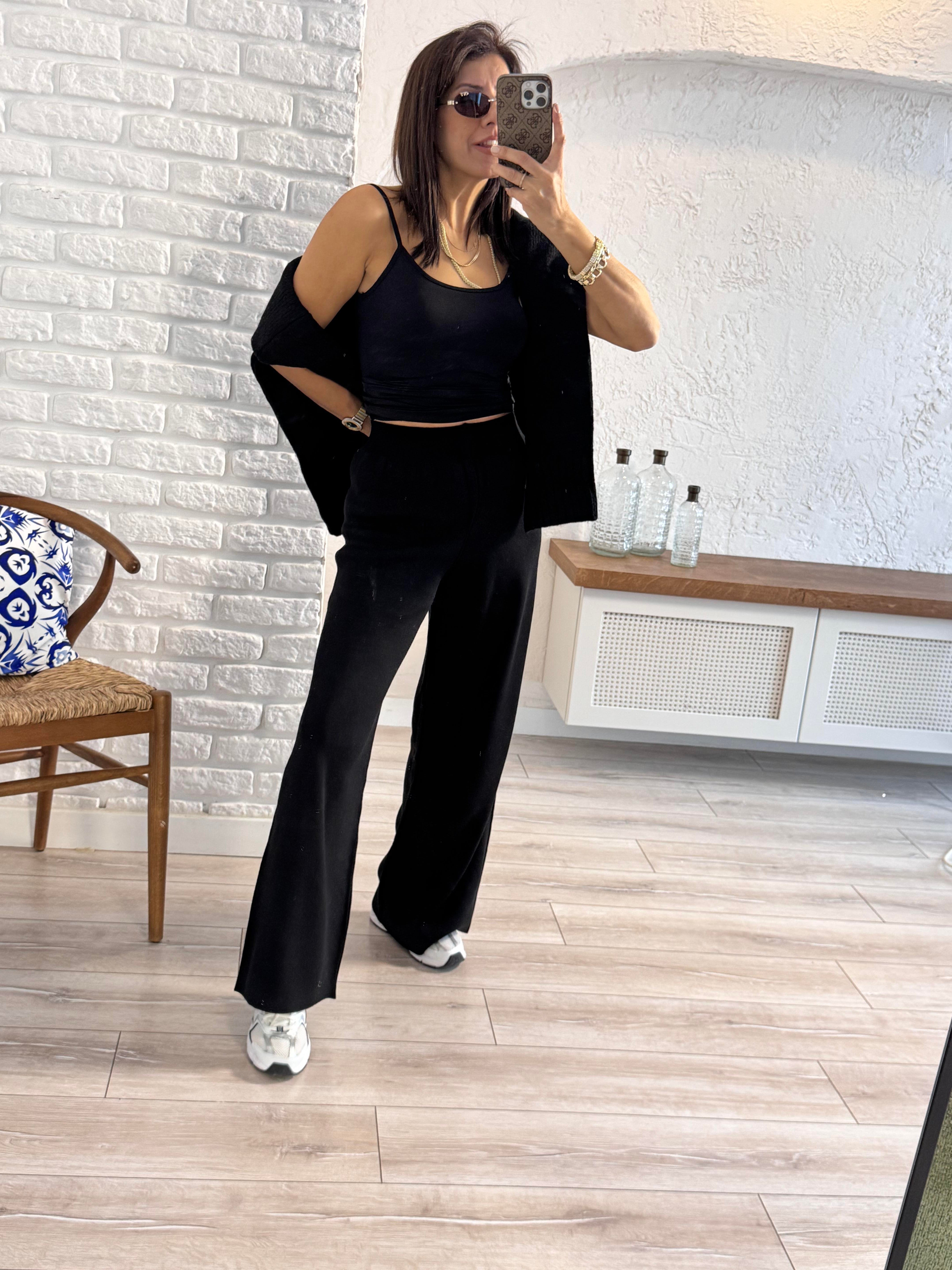 Triko Pantolon Siyah