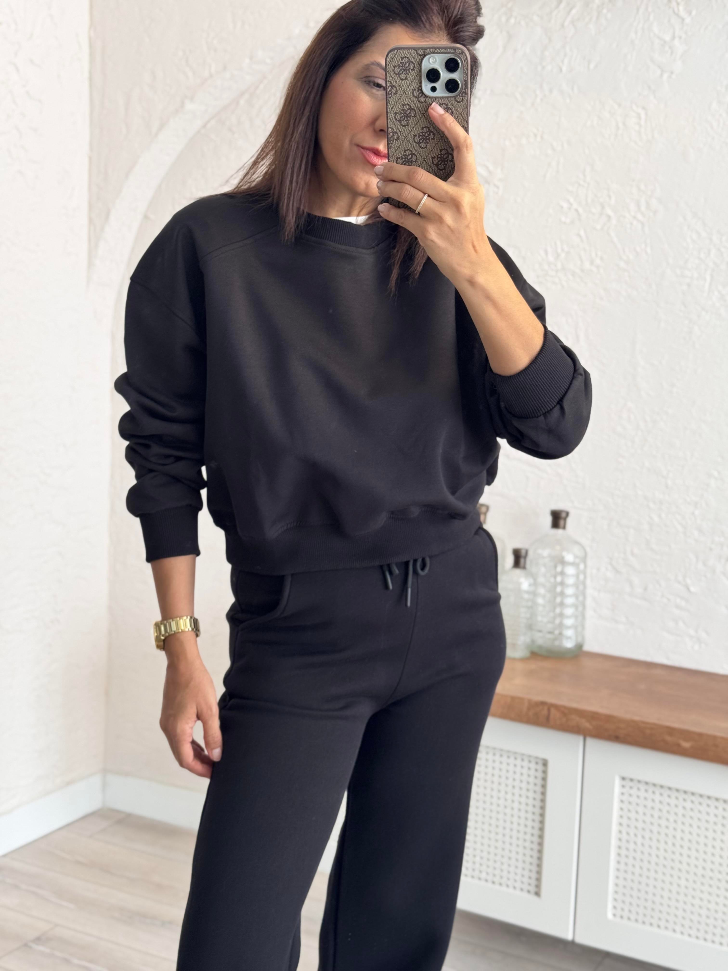 Üç İplik Şardonsuz Bomber Sweat