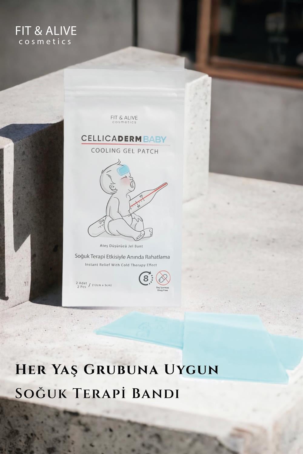 Fitalive Cellicaderm Baby Ateş Düşürücü Jel Bant