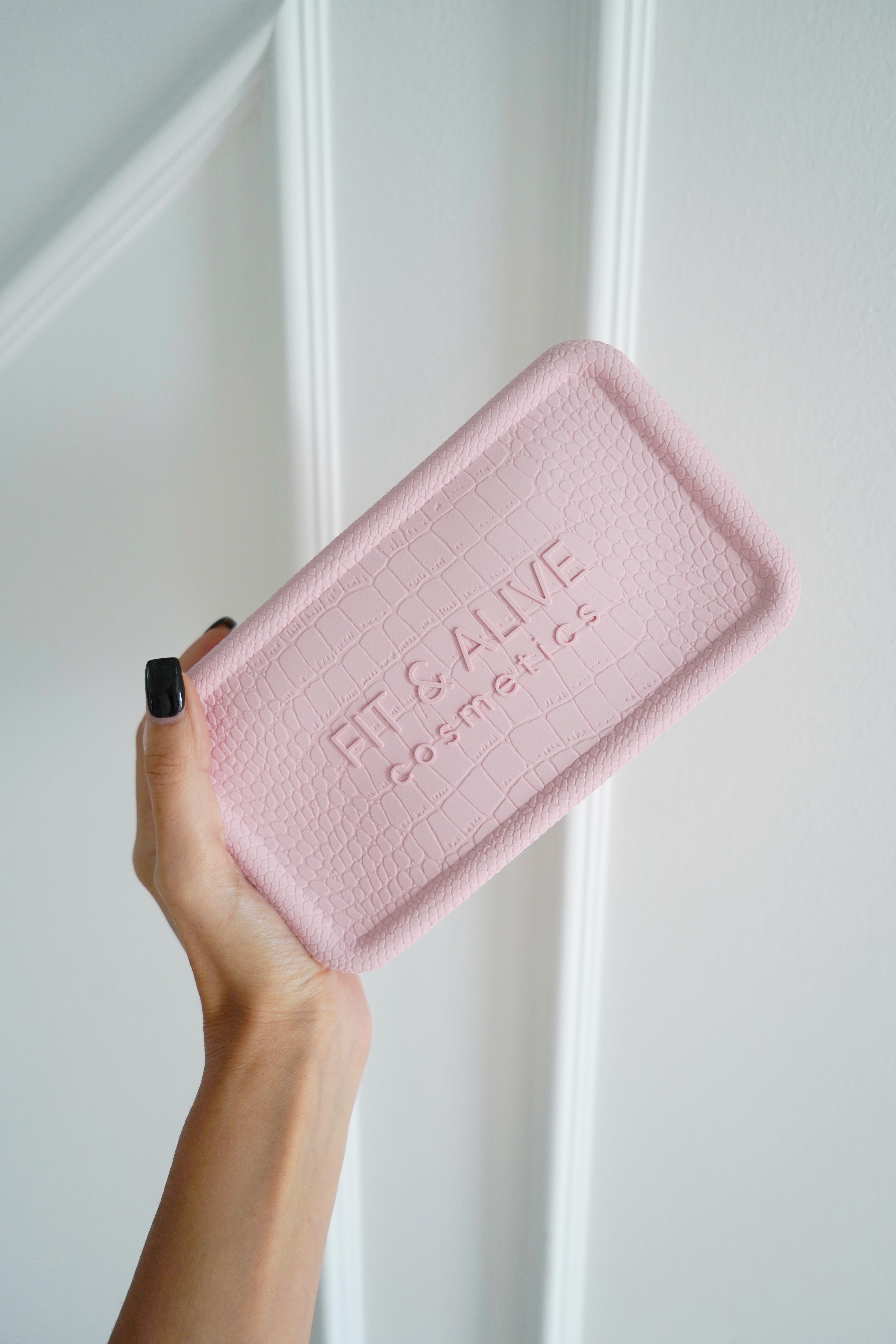 Fitalive Kokulu Silikon Makyaj Çantası - Toz Pembe
