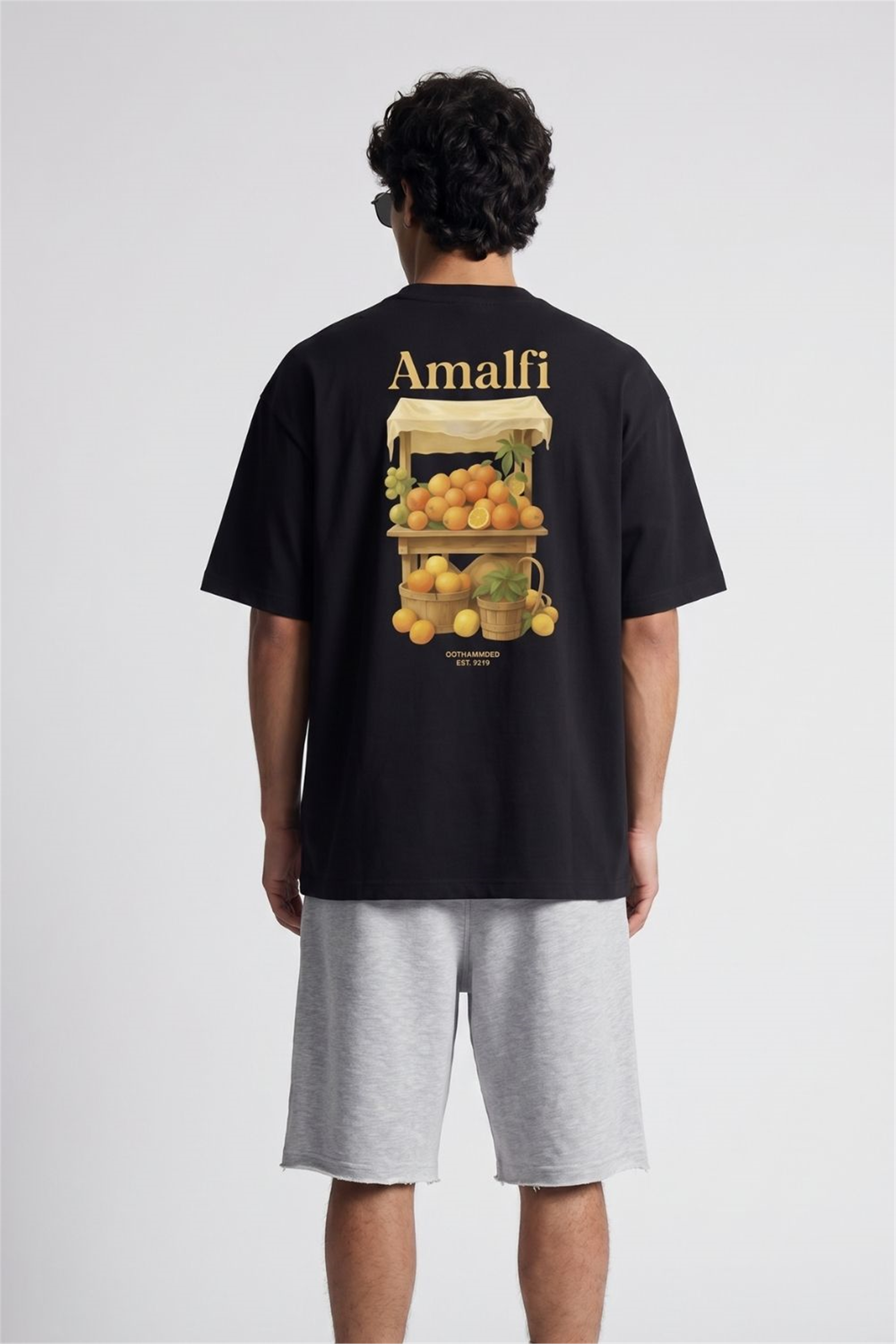 Amalfi Oversize Siyah T-Shirt