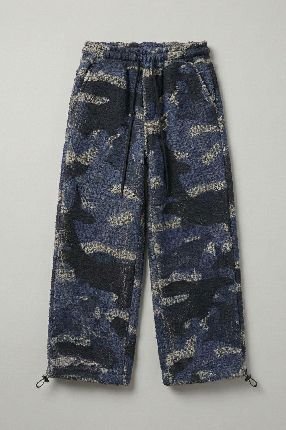 Ayarlanabilir Paça Desenli Baggy Eşofman Alt 001