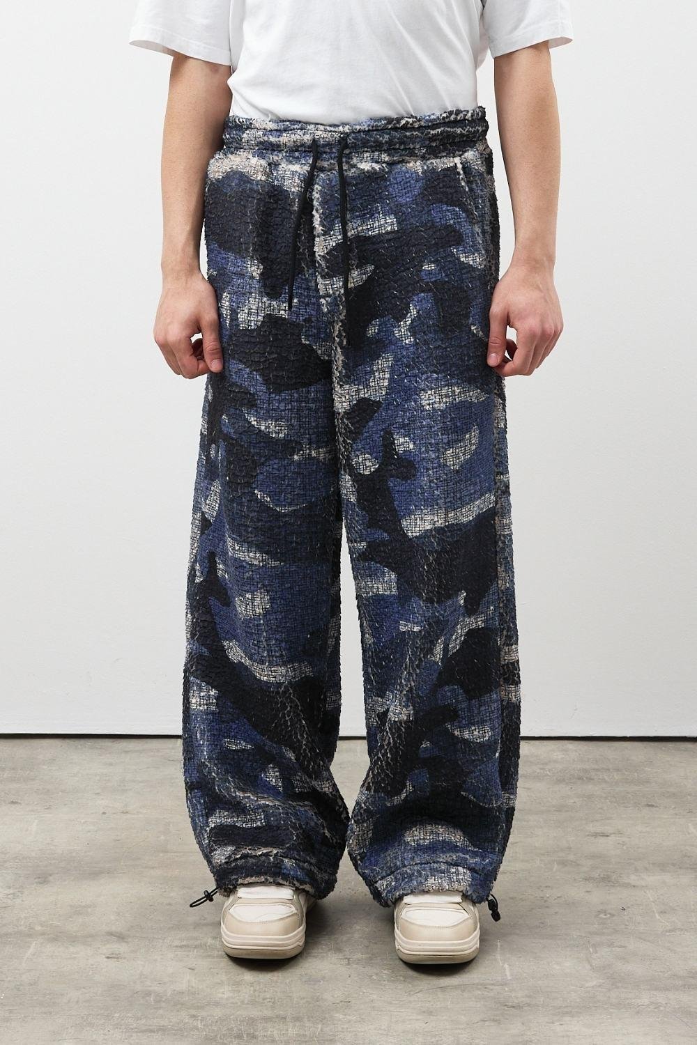 Ayarlanabilir Paça Desenli Baggy Eşofman Alt 001