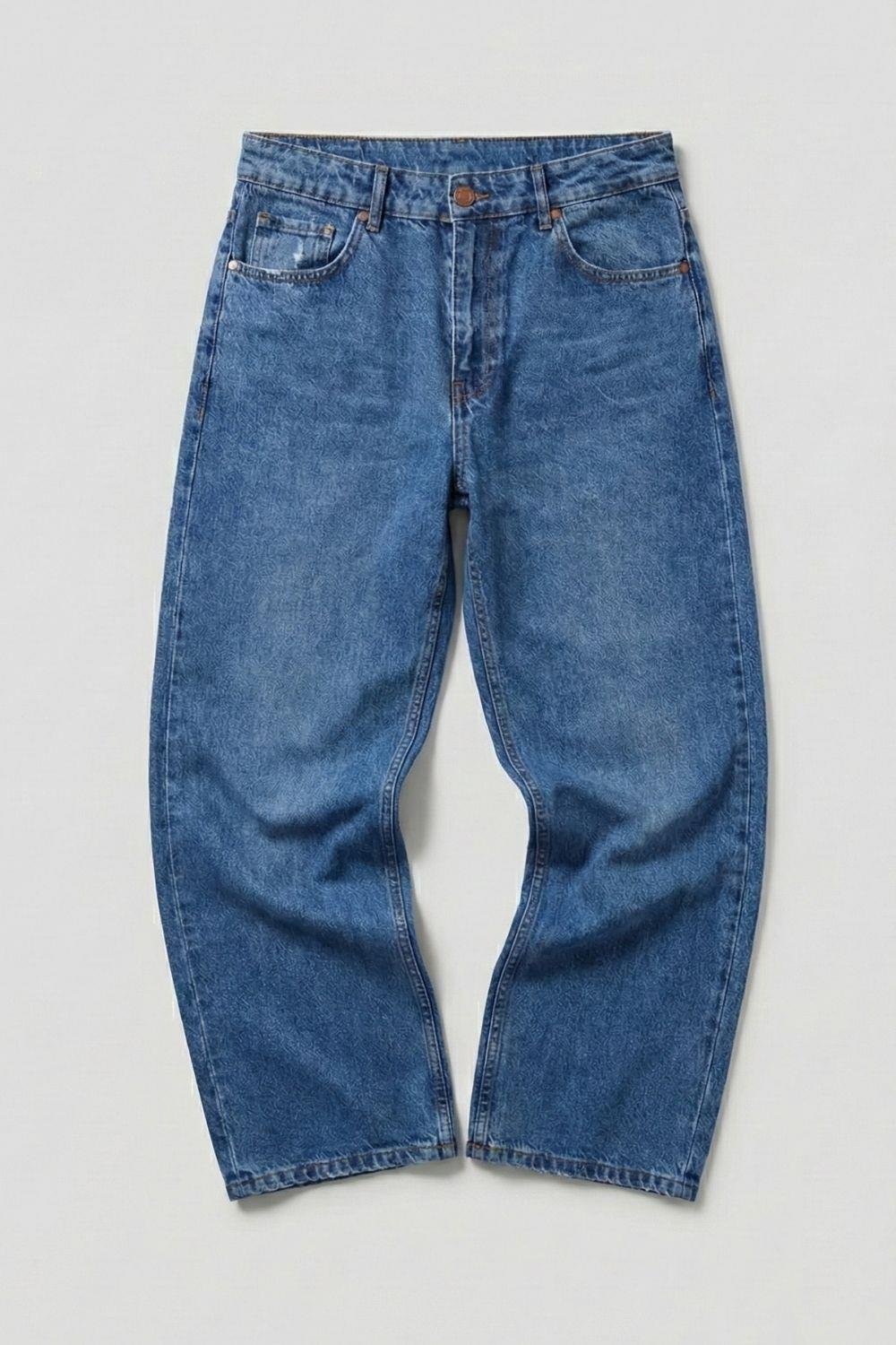 Baggy Koyu Mavi Kot Pantolon