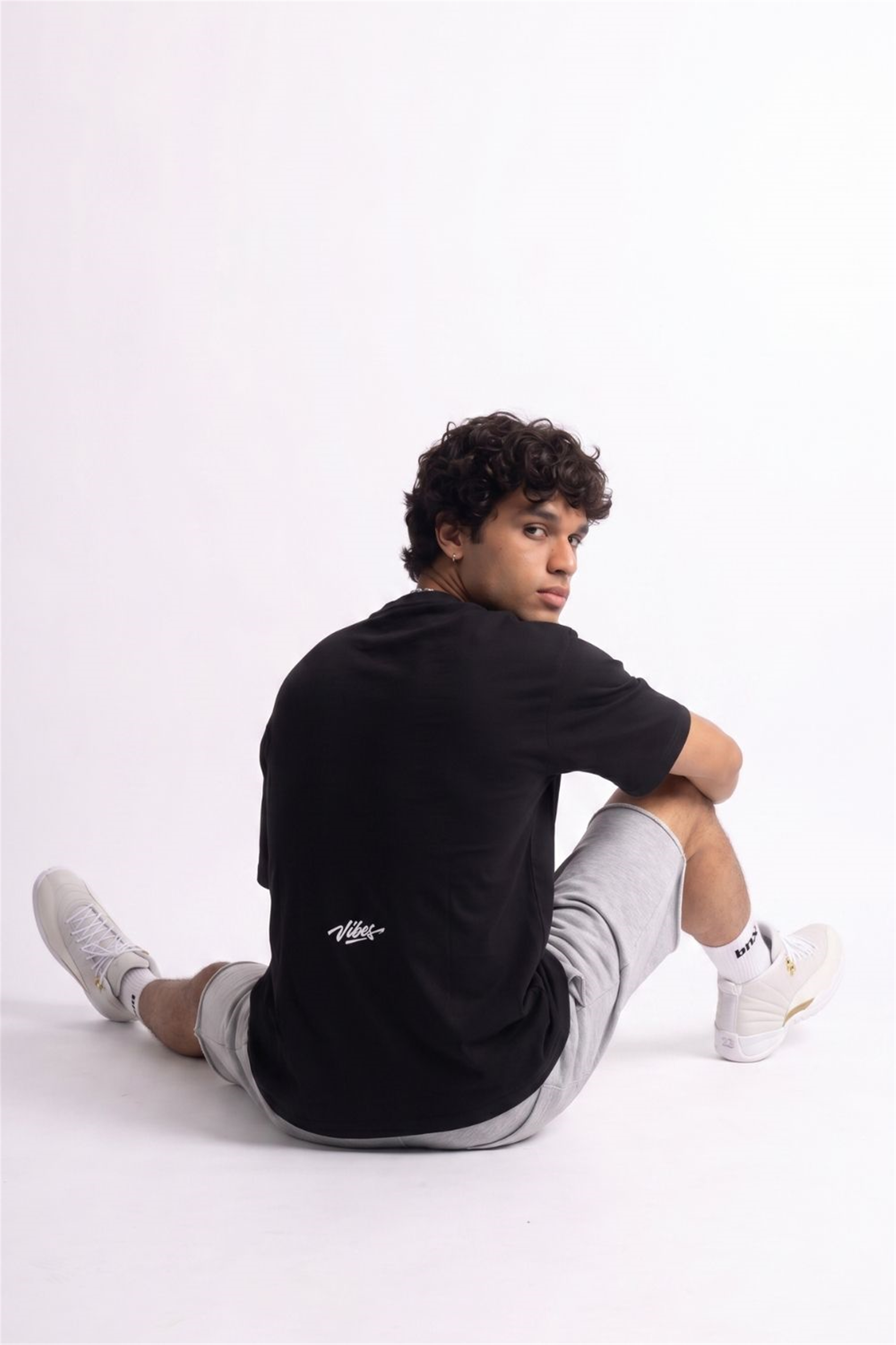 Bla Bla Oversize Siyah T-Shirt