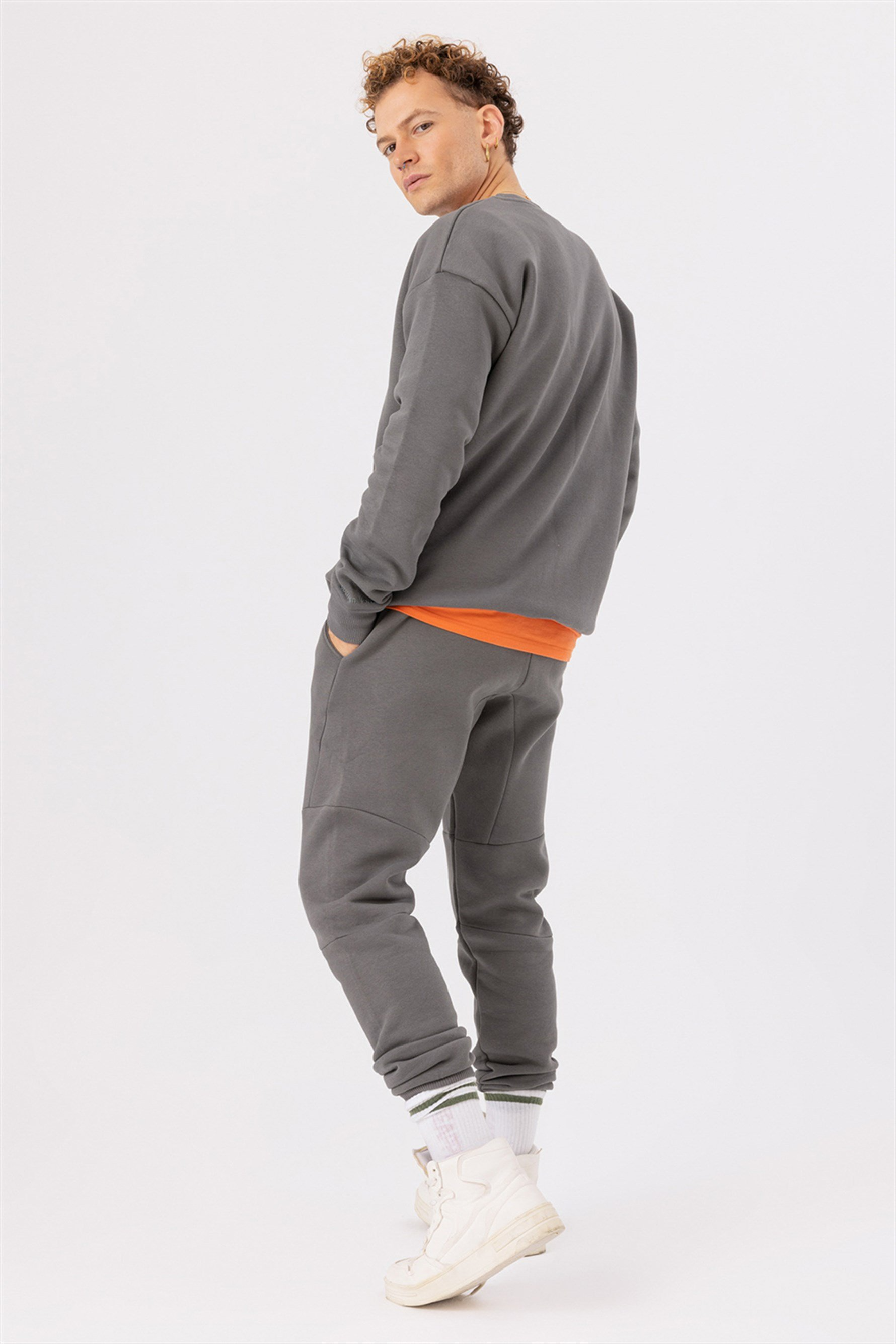 Erkek Antrasit Eşofman Alt