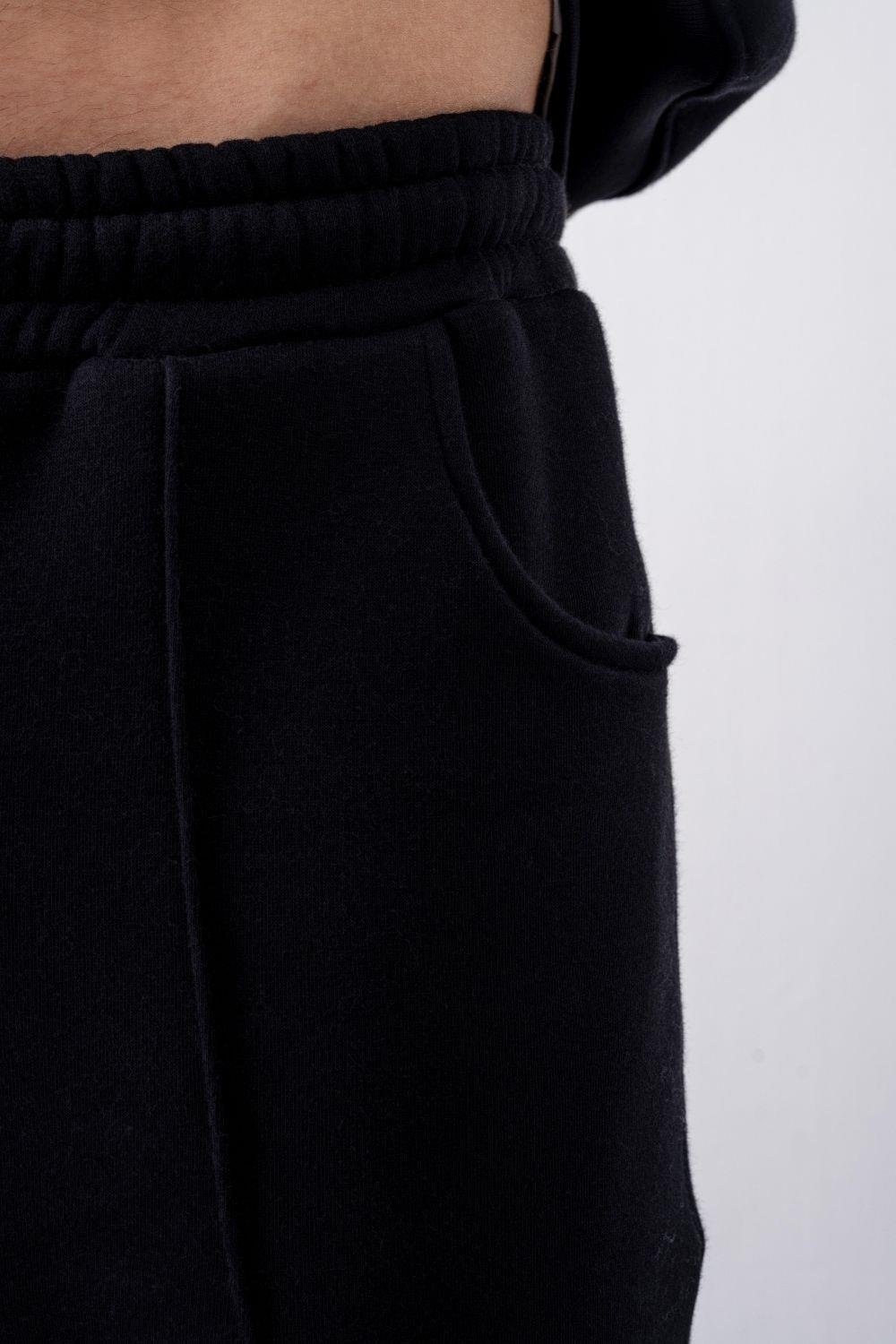 Erkek Baggy Chill Siyah Eşofman Altı