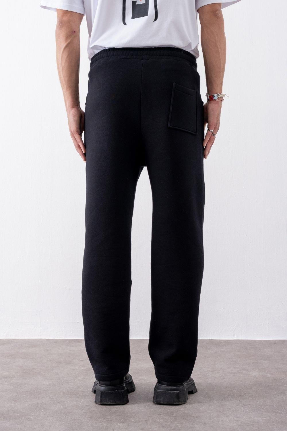 Erkek Baggy Chill Siyah Eşofman Altı