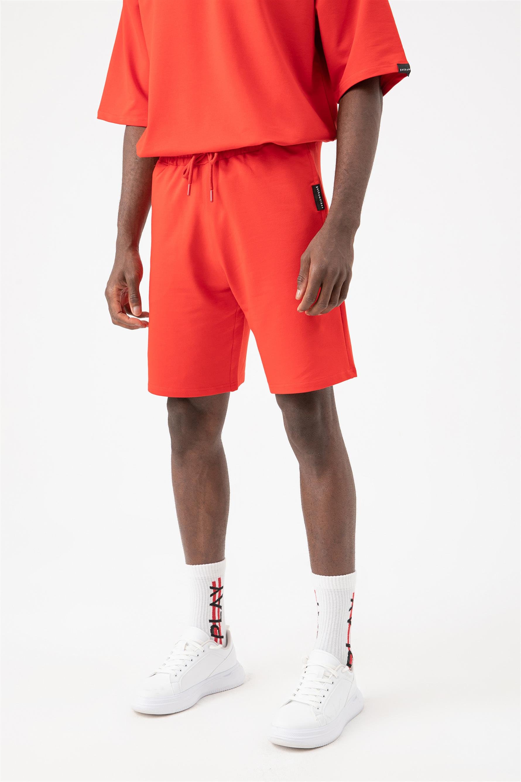 Erkek Base Kırmızı Şort