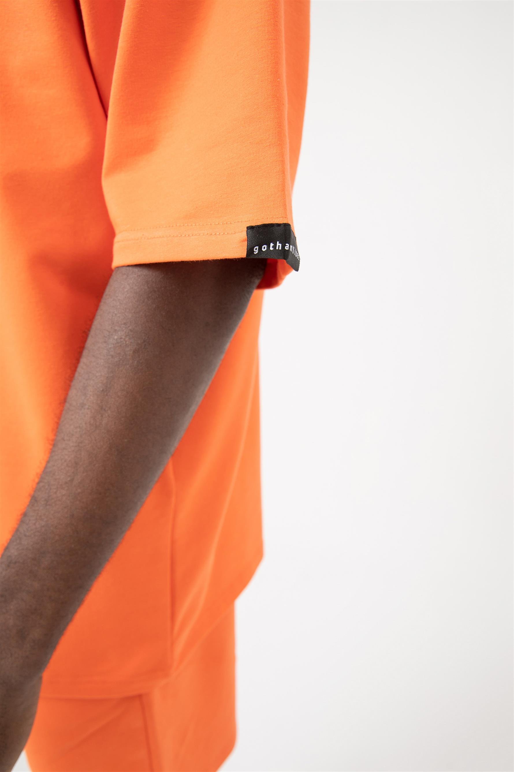 Erkek Base Oversize Şeftali T-Shirt