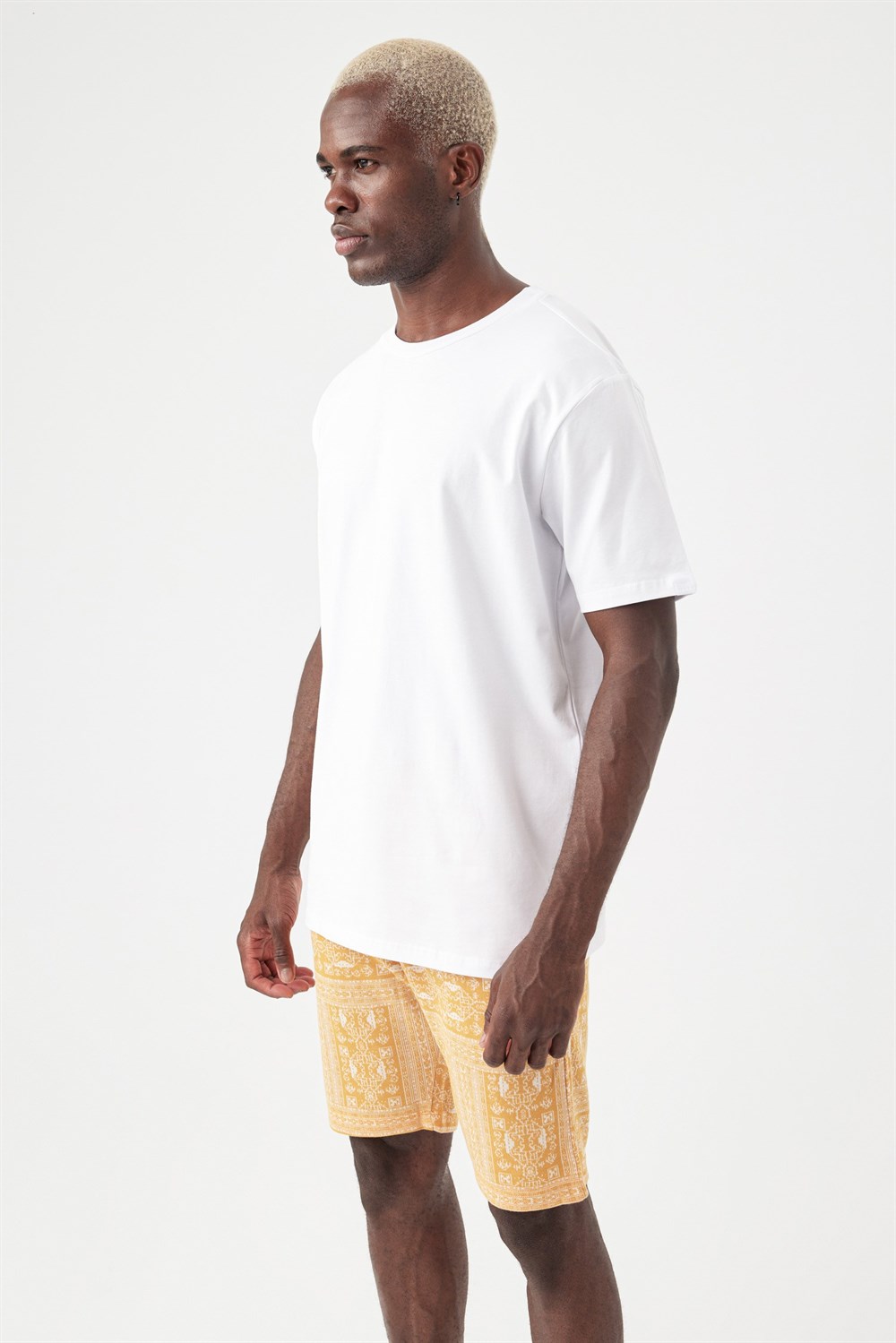 Erkek Basic Beyaz T-Shirt