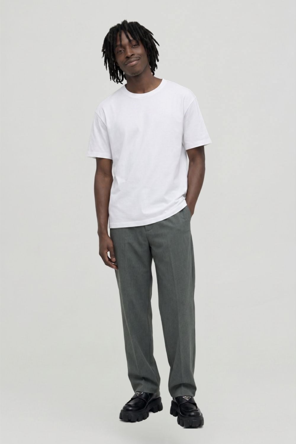 Erkek Basic Beyaz T-Shirt