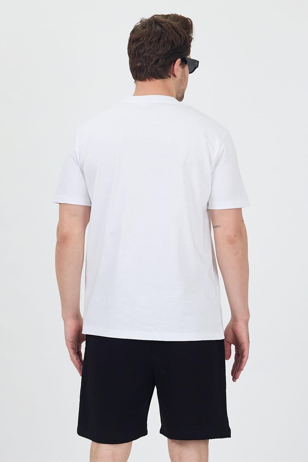 Erkek Basic Beyaz T-Shirt