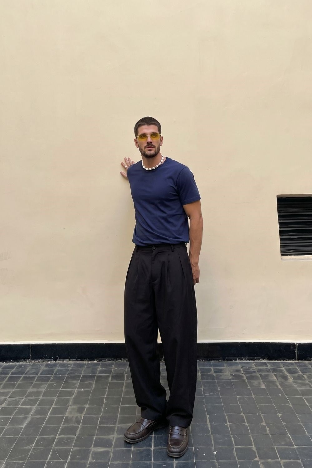 Erkek Basic Lacivert T-Shirt