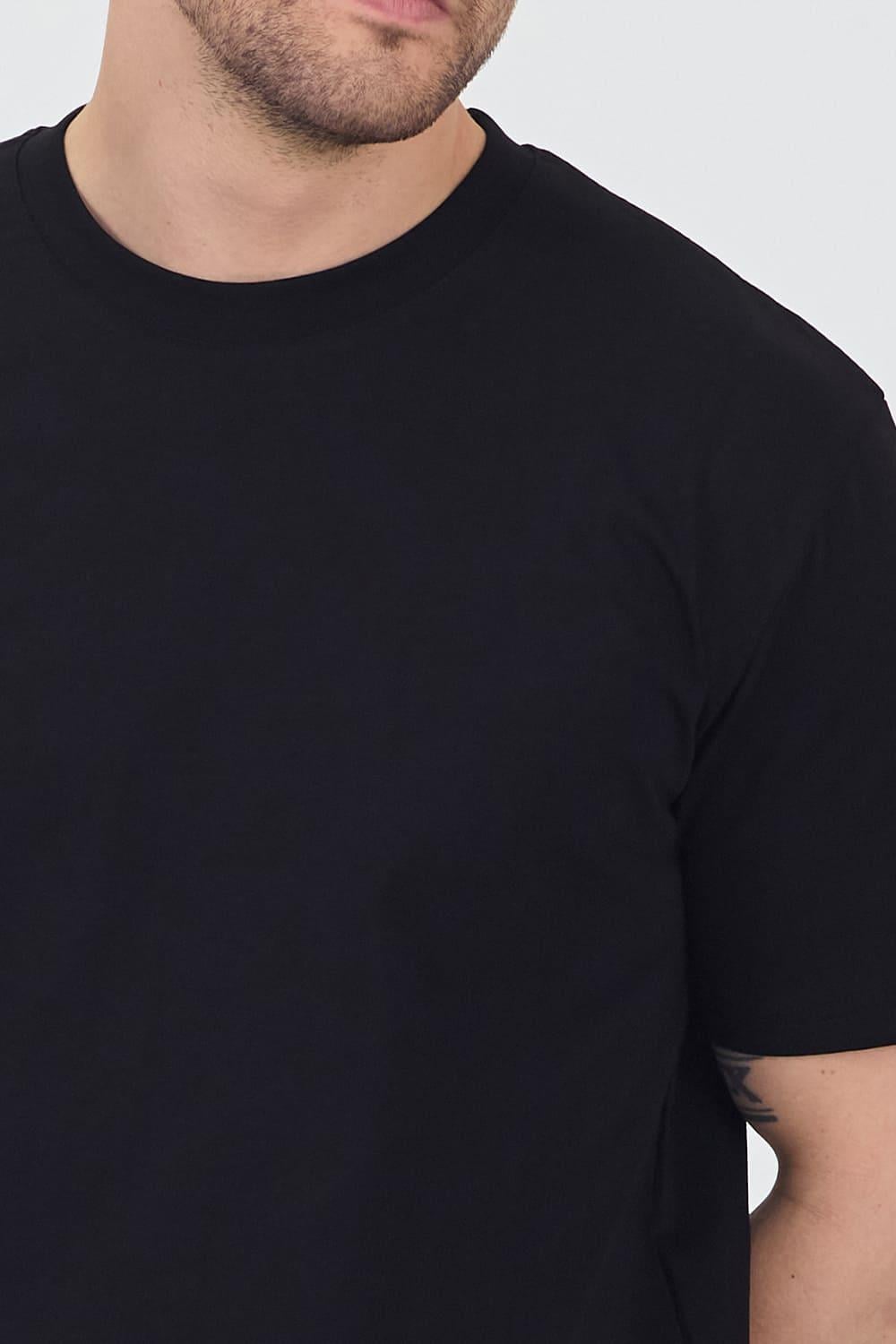 Erkek Basic Siyah T-Shirt