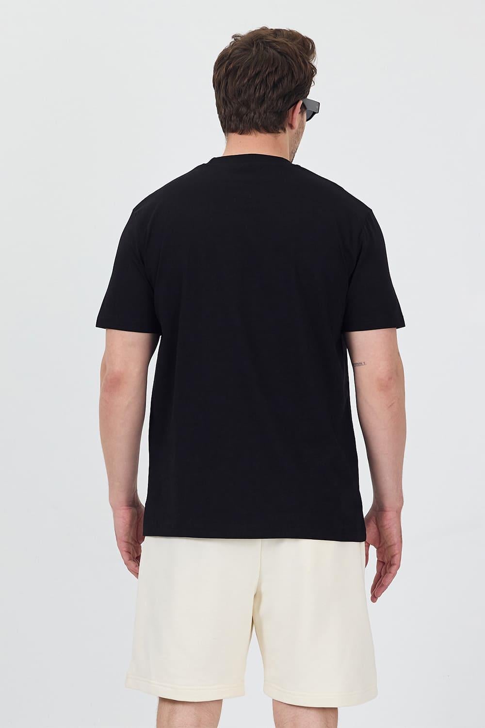 Erkek Basic Siyah T-Shirt