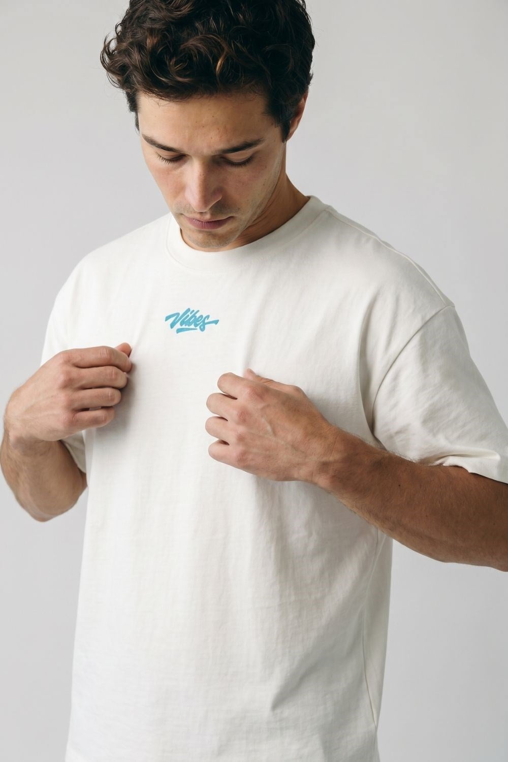 Erkek Boxy Anatolian Beyaz Premium T-Shirt