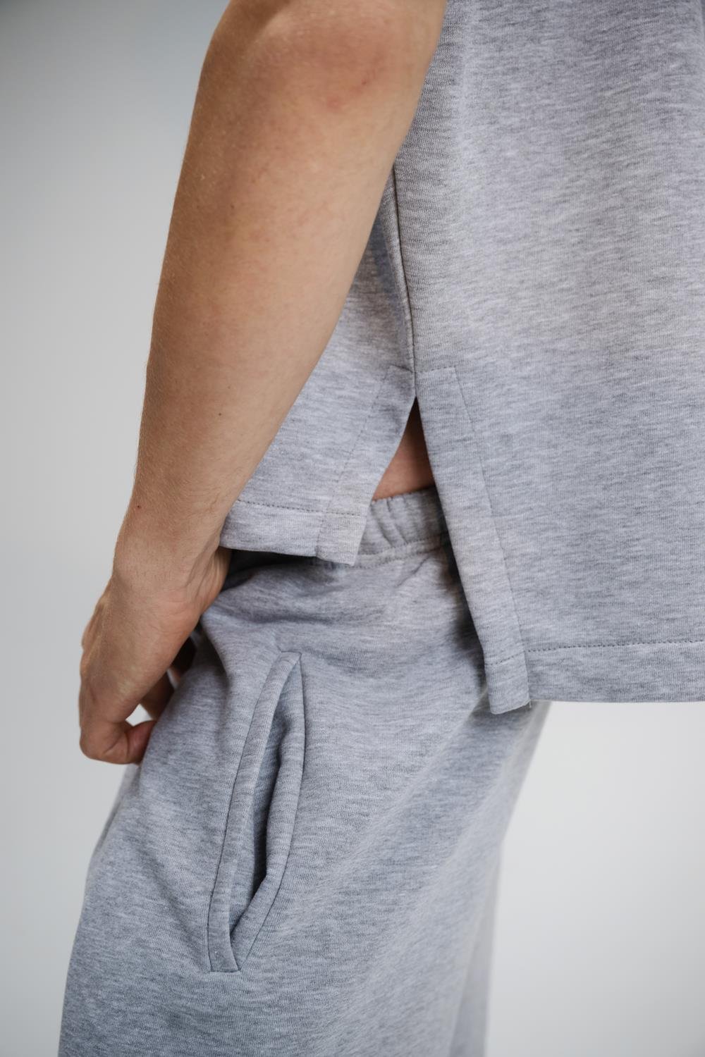 Erkek Boxy Timeless Gri Sweatshirt