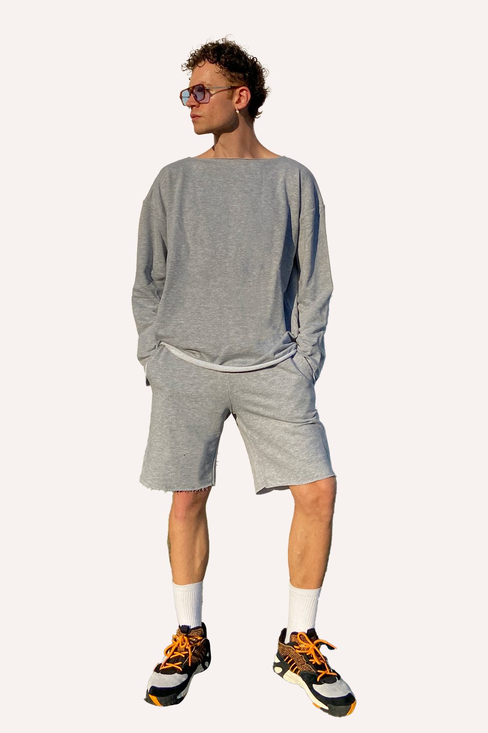 Erkek Calm Gri Şort