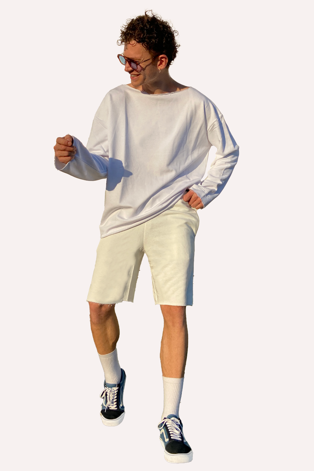 Erkek Calm Krem Şort