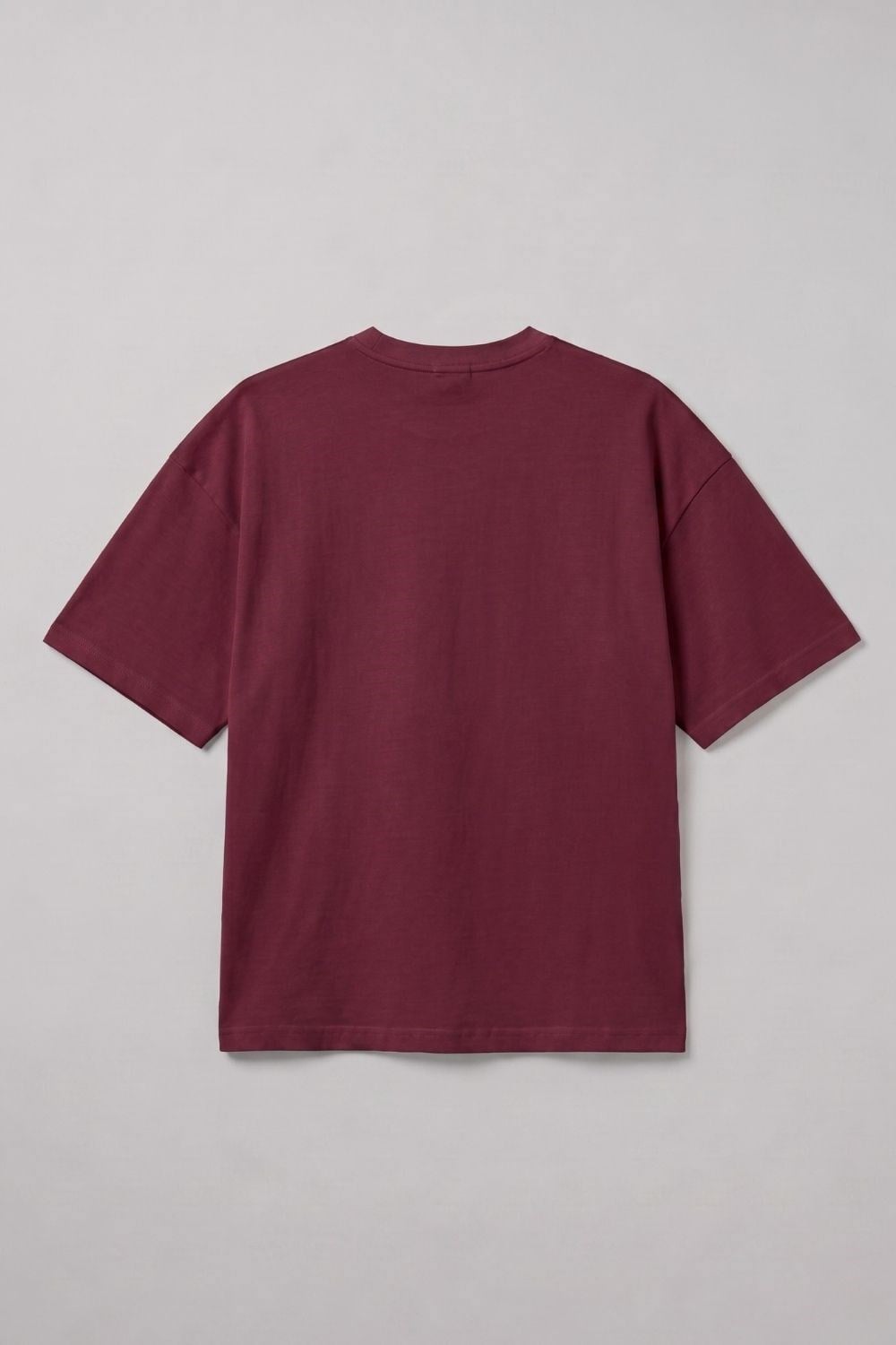 Erkek Chill Boxy Premium Bordo T-Shirt