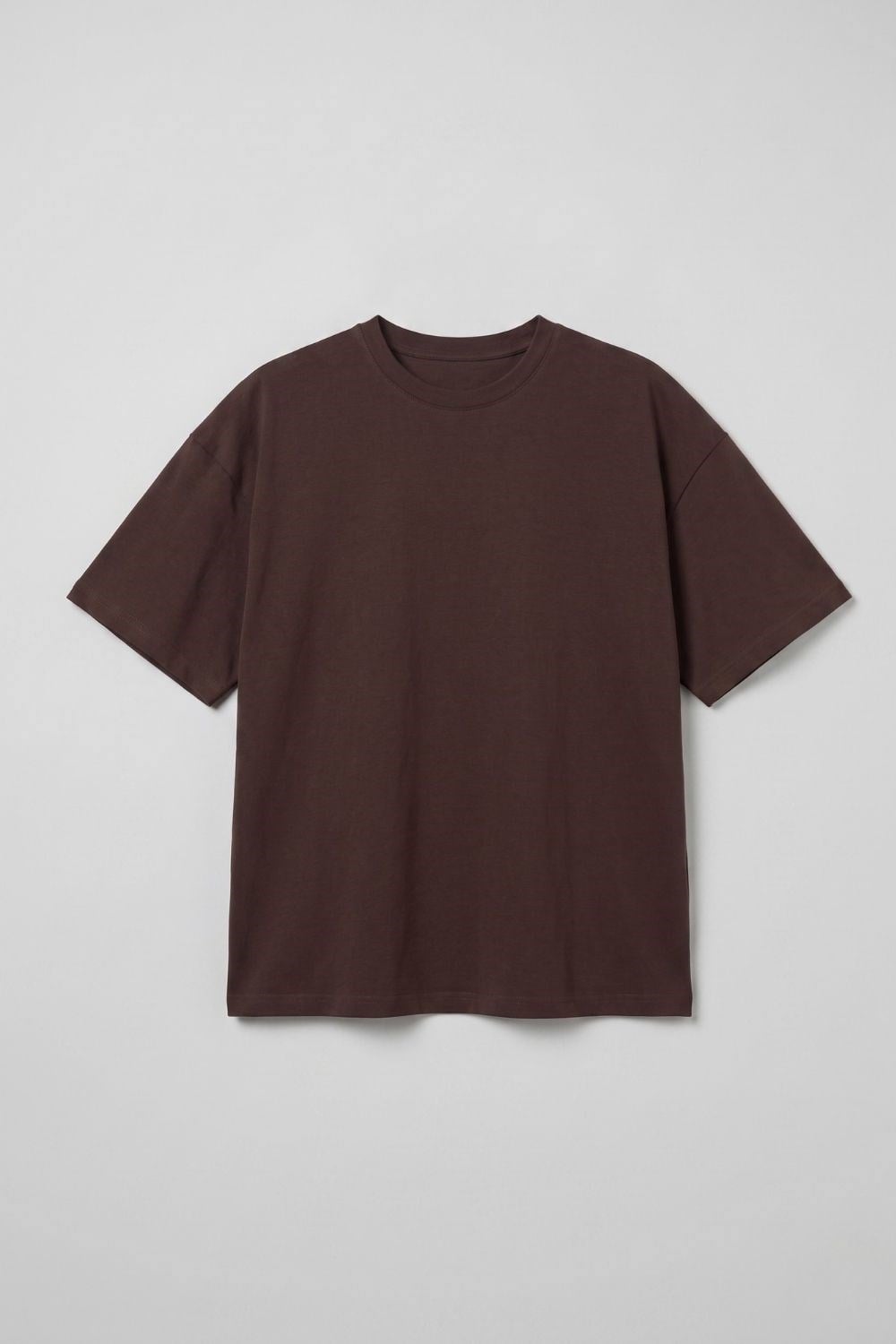 Erkek Chill Boxy Premium Kahverengi T-Shirt