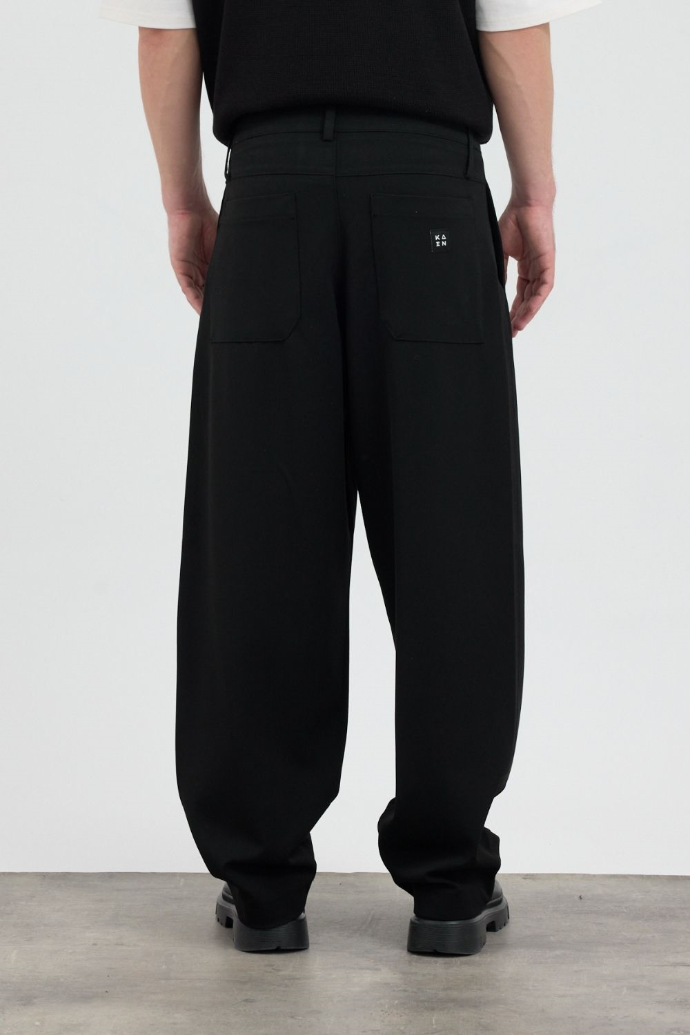 Erkek Chill Premium Pileli Siyah Kumaş Pantolon