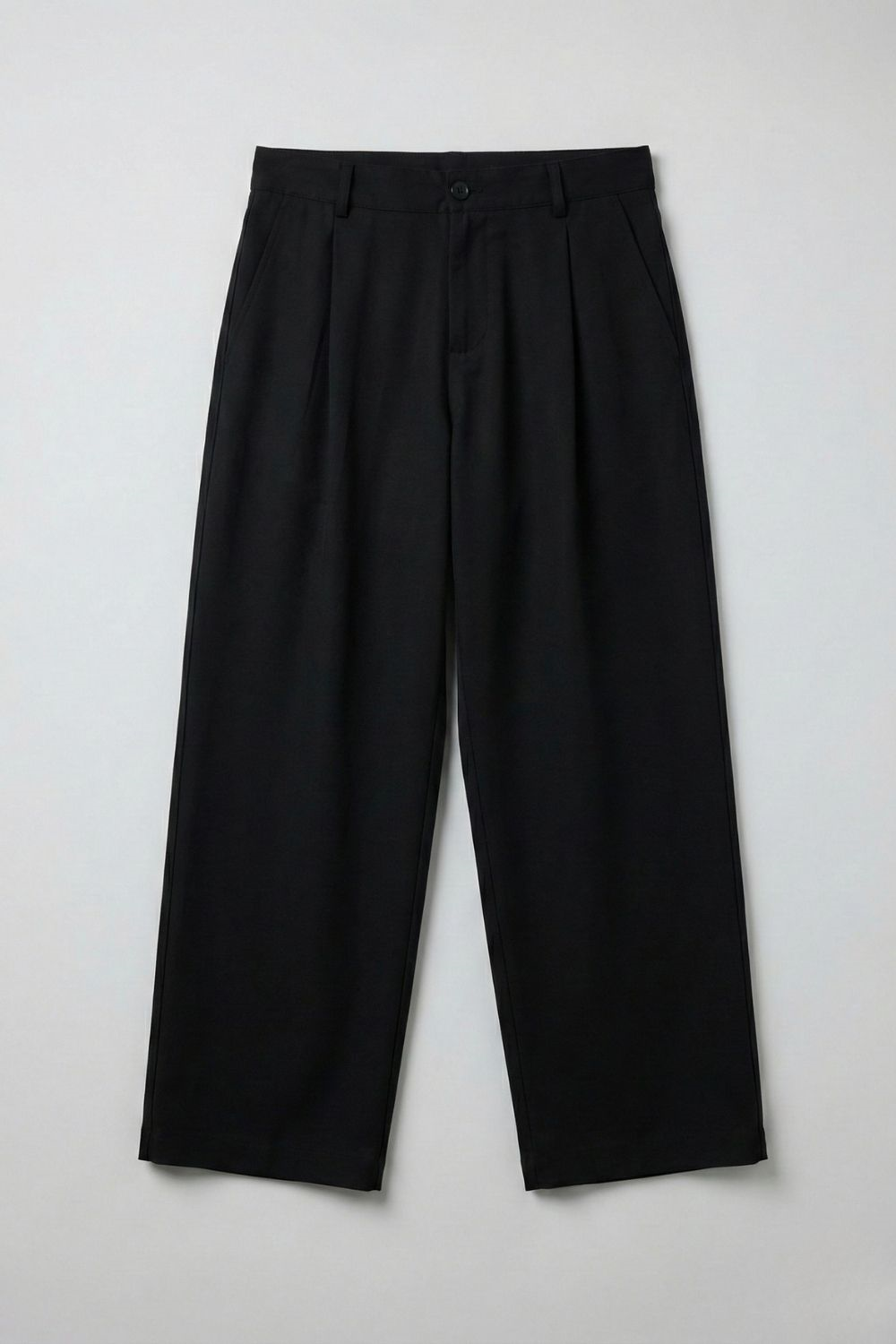 Erkek Chill Premium Pileli Siyah Kumaş Pantolon