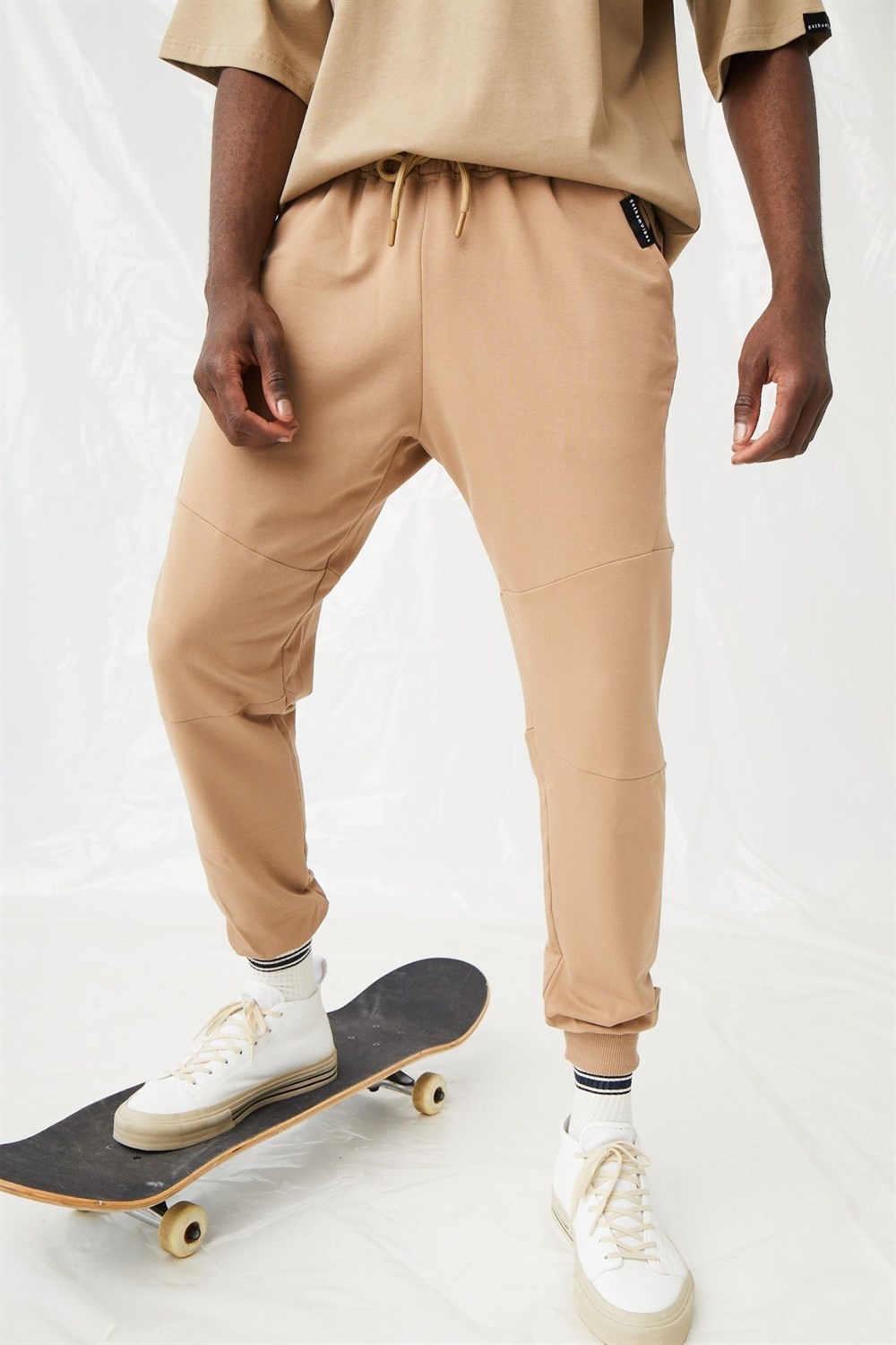 Erkek Equality Jogger Bej Eşofman Altı