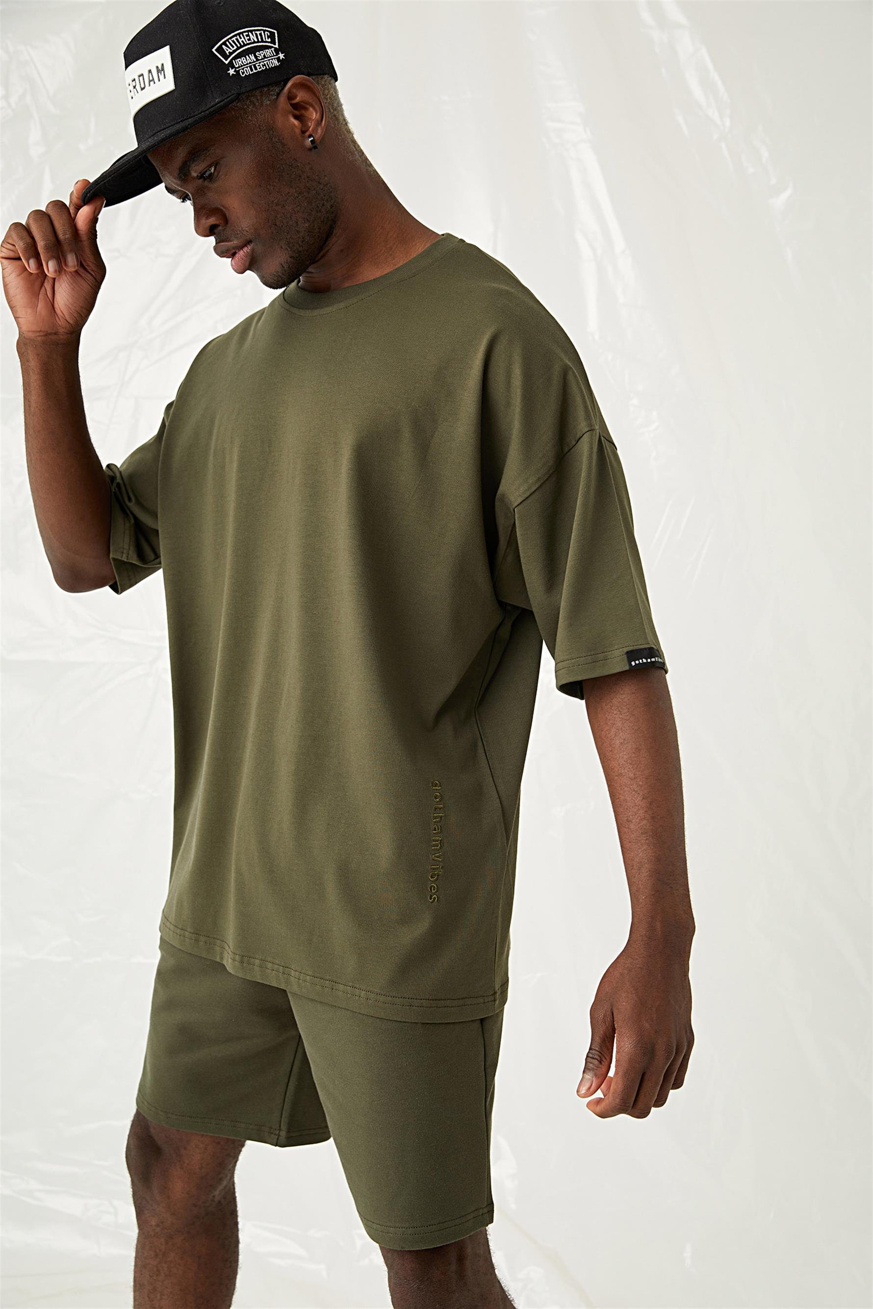 Erkek Equality King Oversize Haki T-Shirt