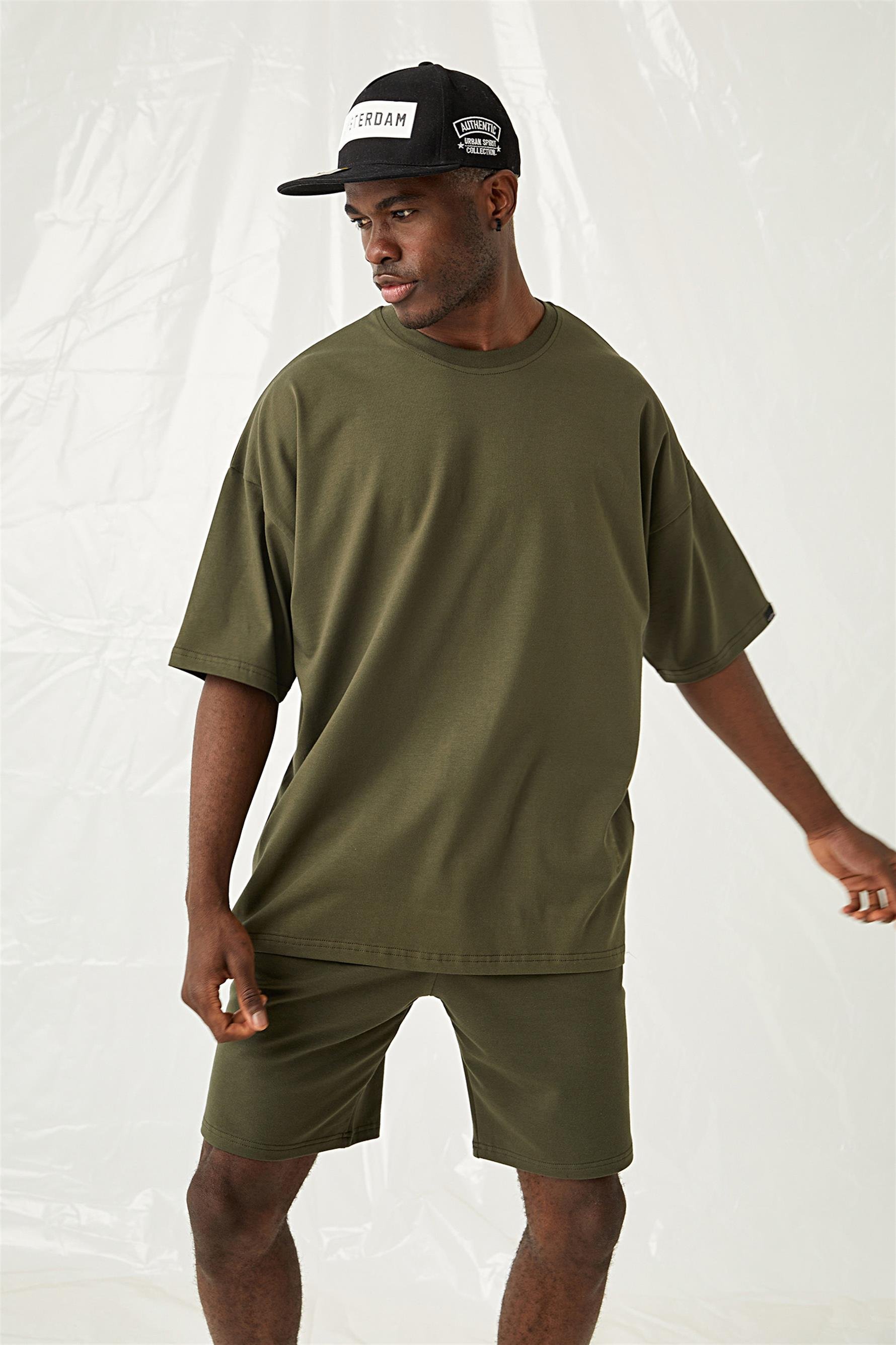 Erkek Equality King Oversize Haki T-Shirt