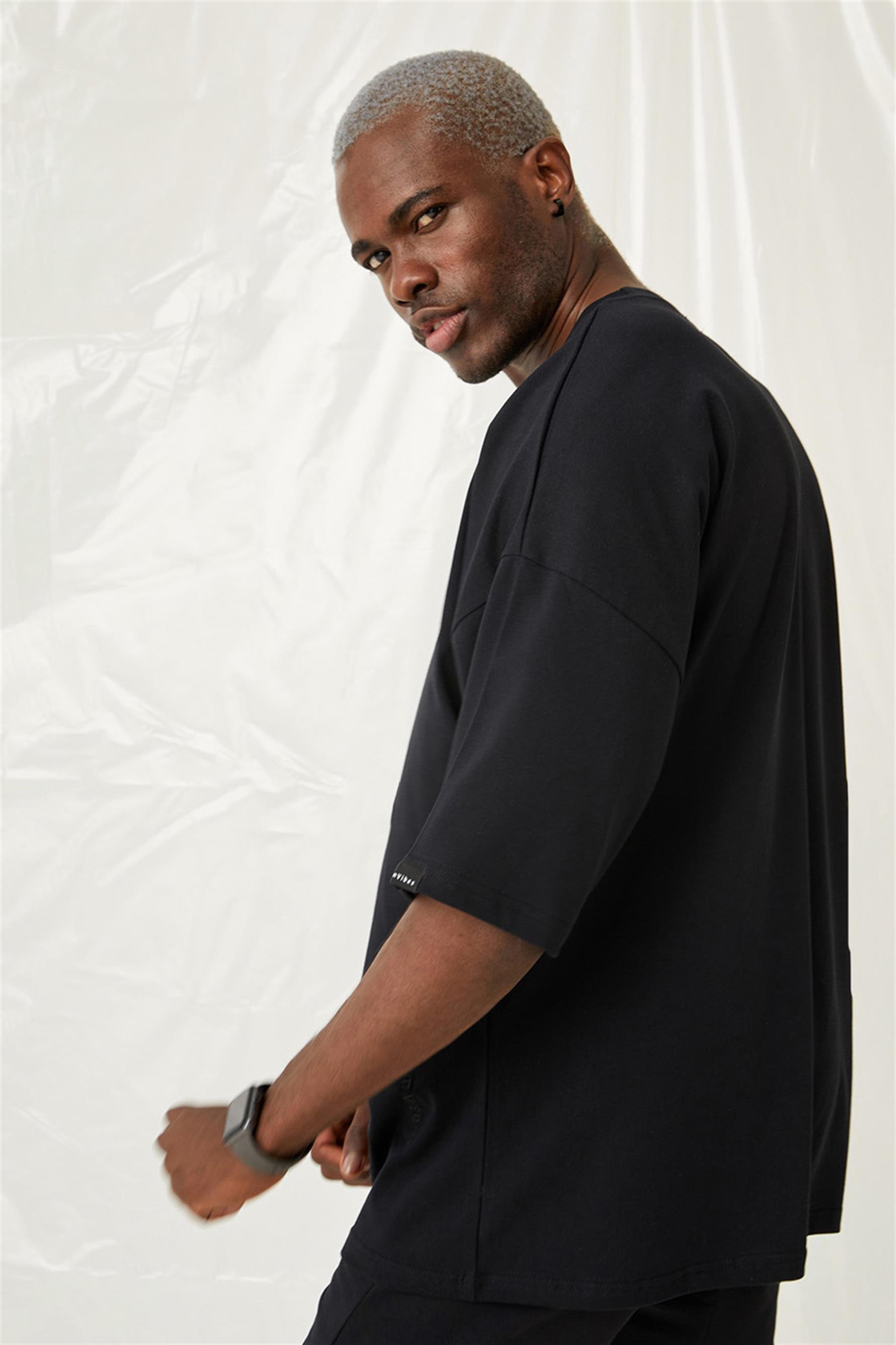 Erkek Equality King Oversize Siyah T-Shirt