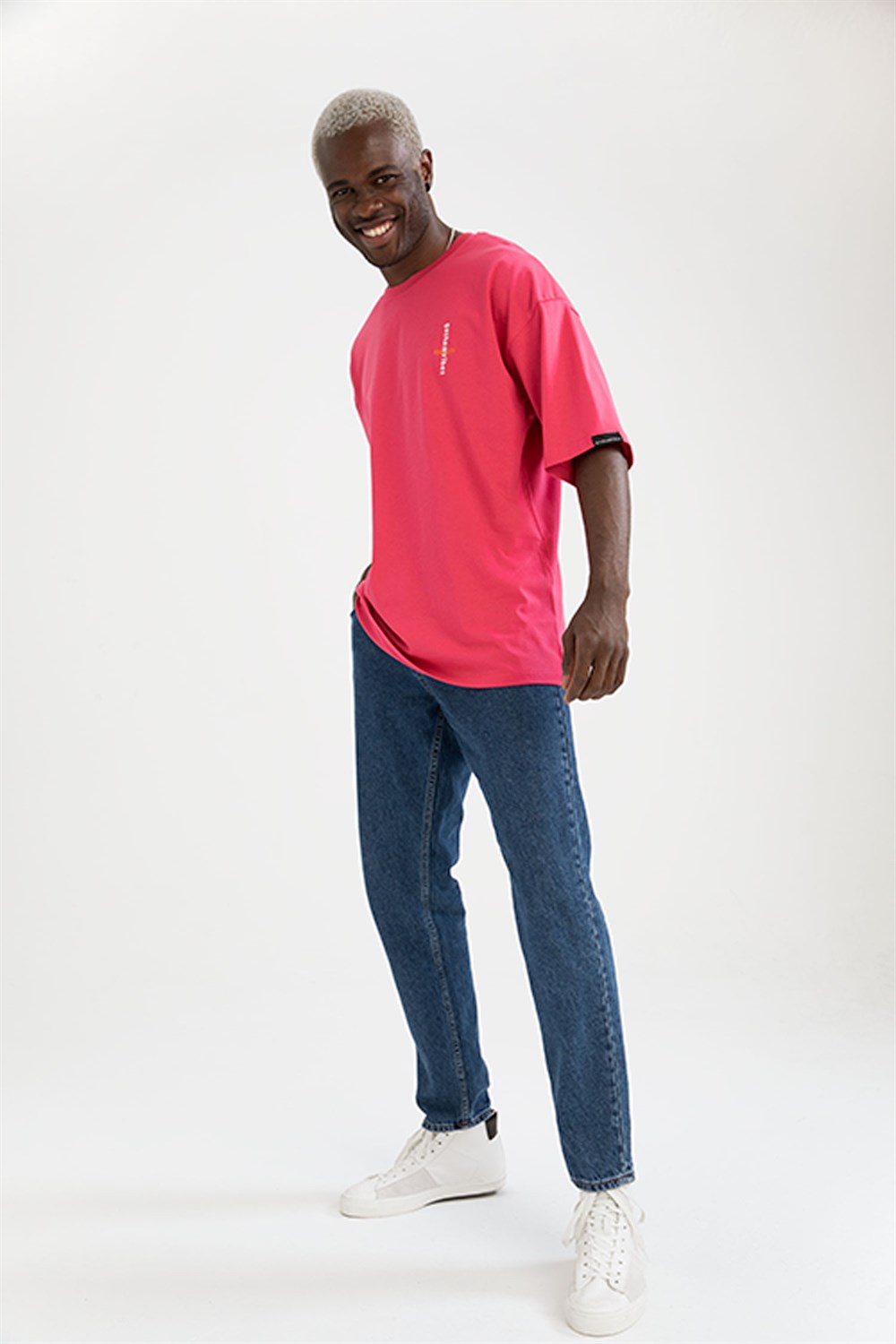 Erkek Equality Oversize Fuşya  T-Shirt