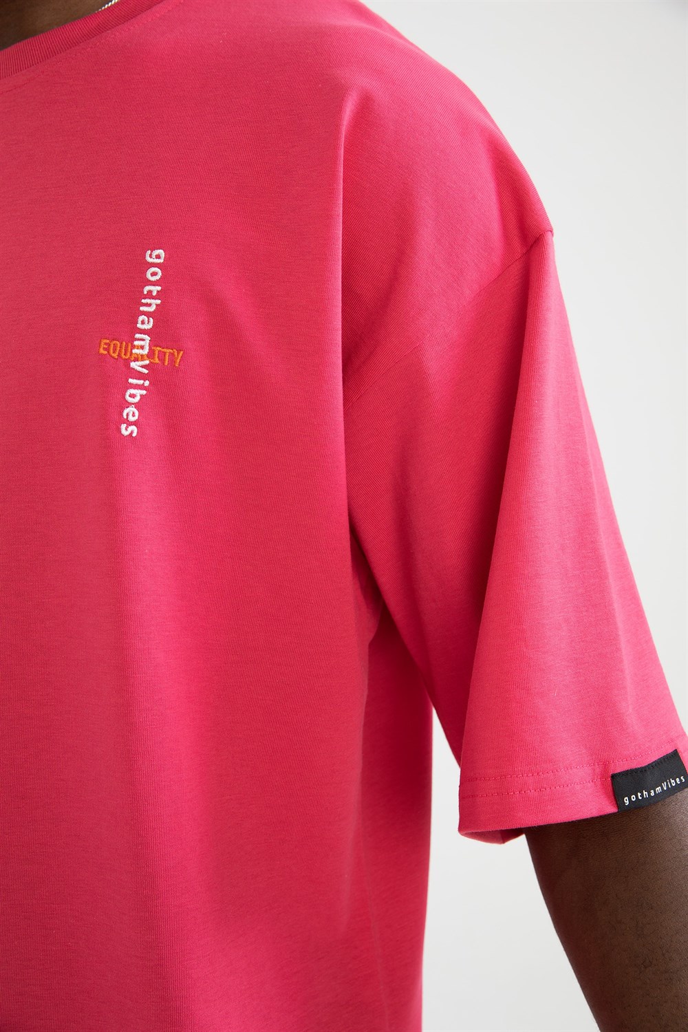 Erkek Equality Oversize Fuşya  T-Shirt