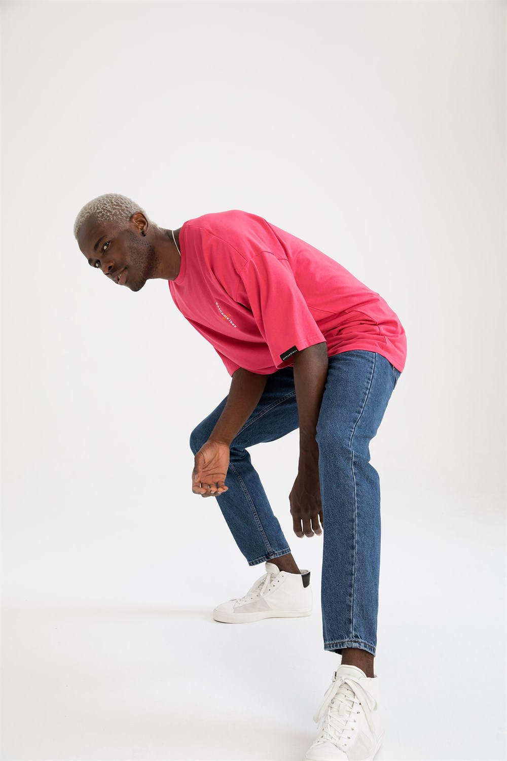 Erkek Equality Oversize Fuşya  T-Shirt