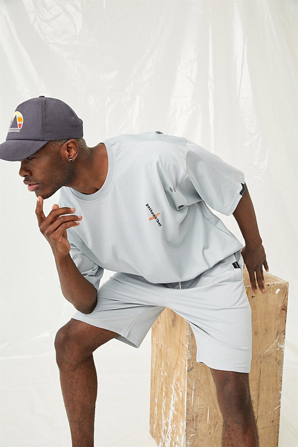 Erkek Equality Oversize Gri T-Shirt