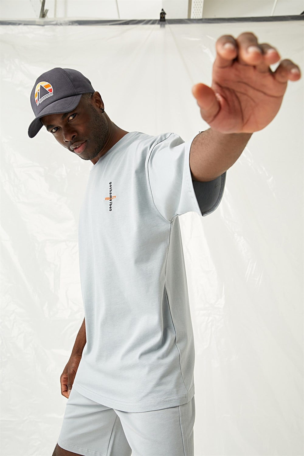 Erkek Equality Oversize Gri T-Shirt