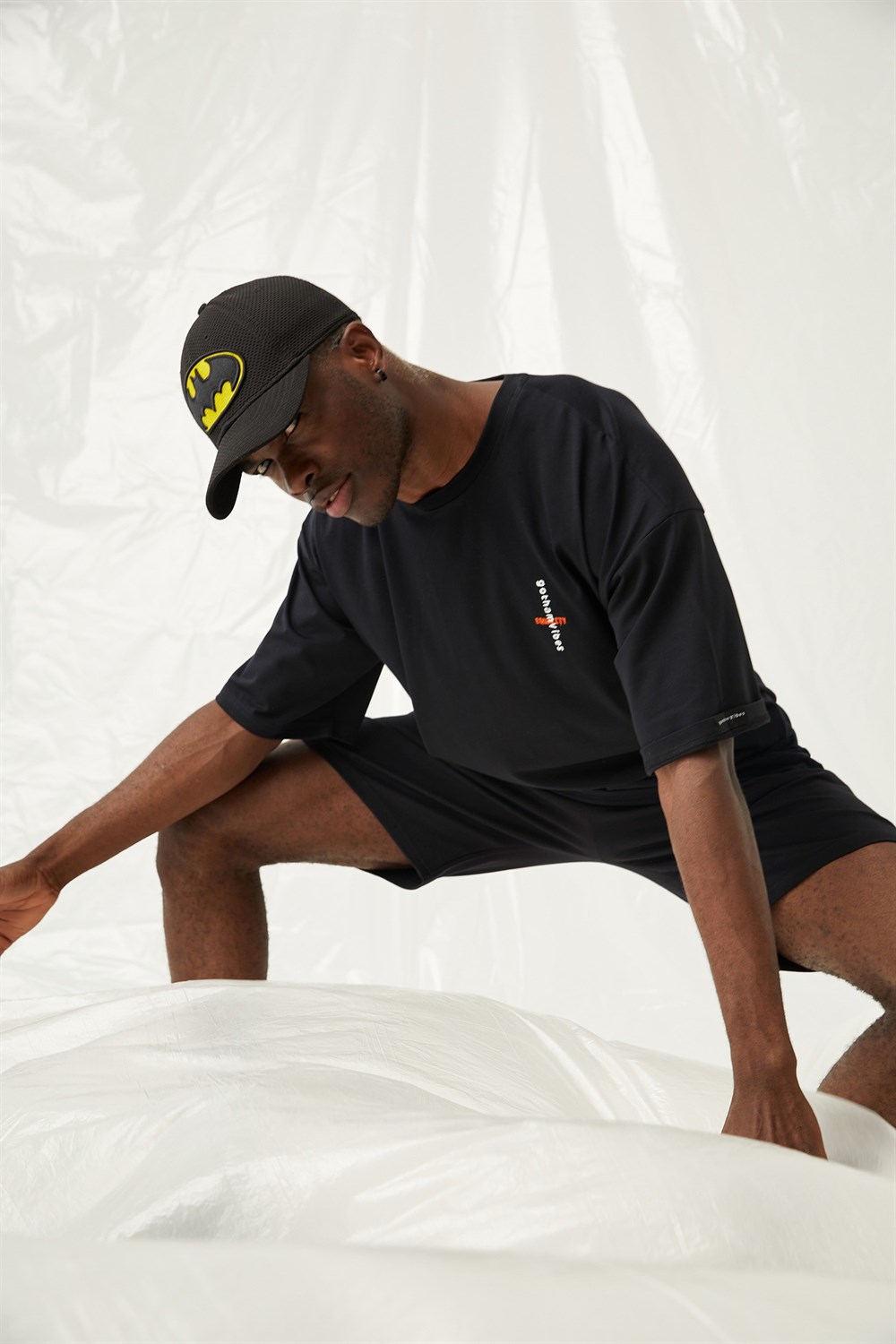 Erkek Equality Oversize Siyah T-Shirt