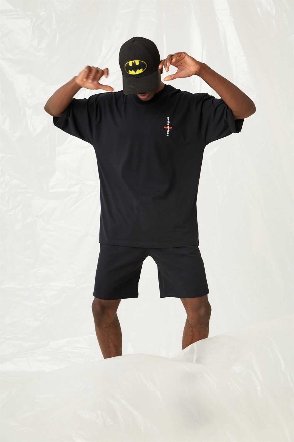 Erkek Equality Oversize Siyah T-Shirt