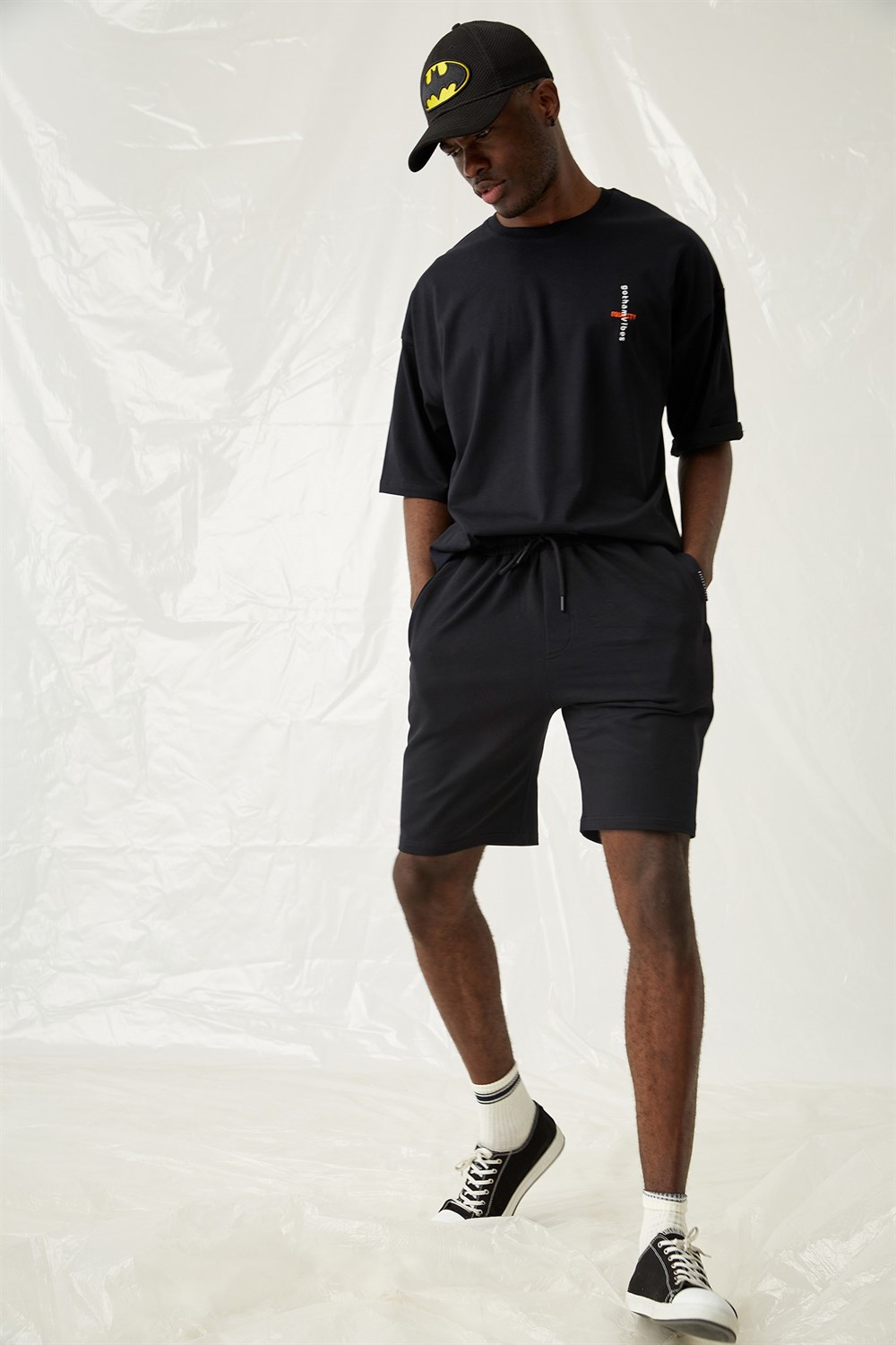 Erkek Equality Oversize Siyah T-Shirt