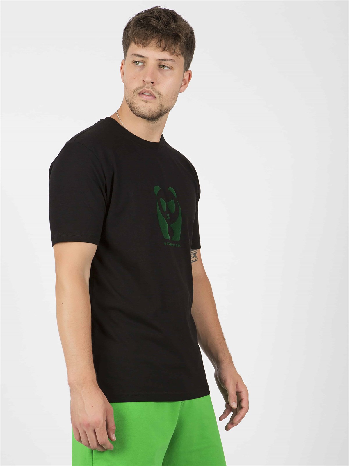 Erkek gothamVibes Siyah T-Shirt