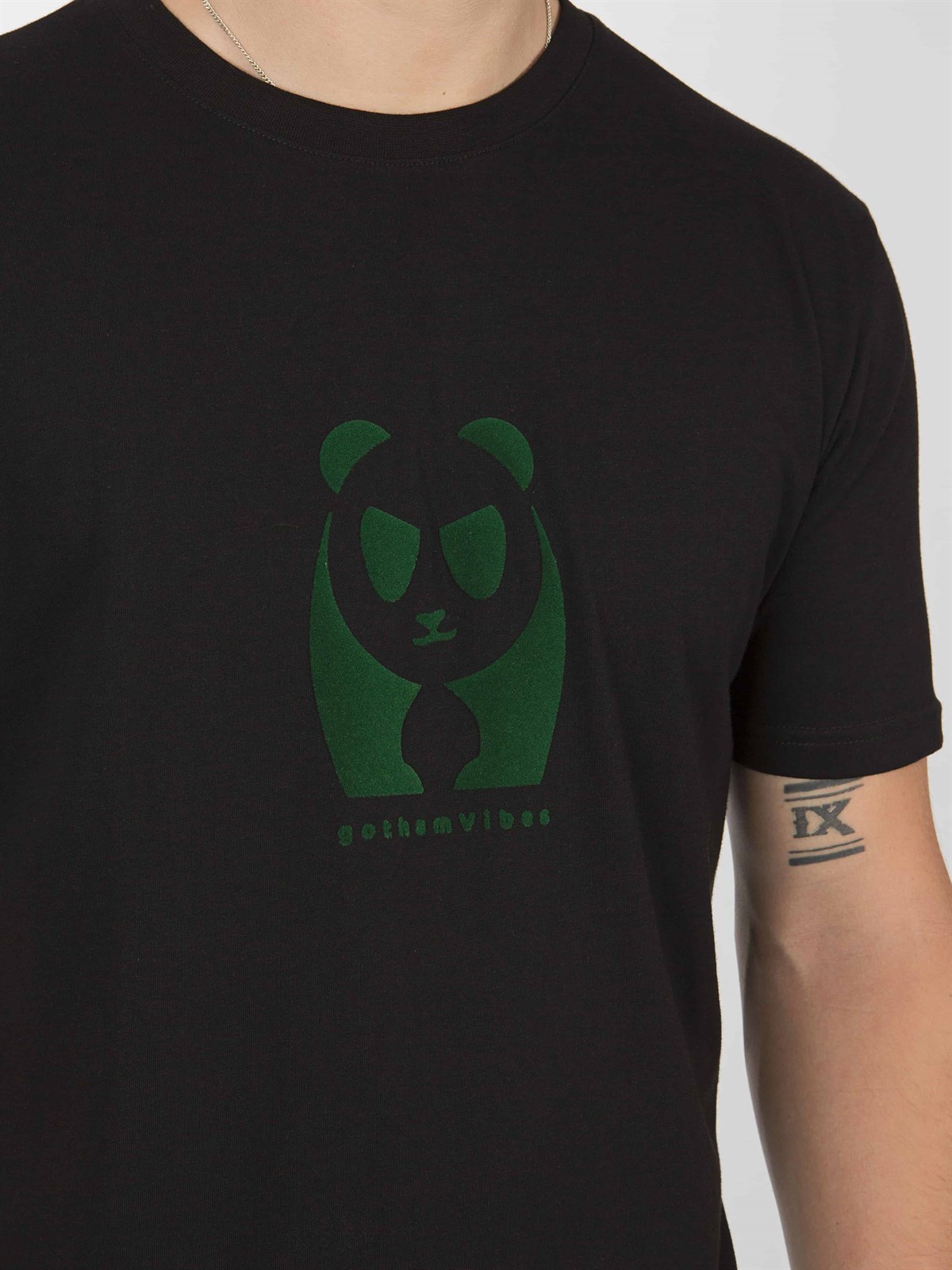 Erkek gothamVibes Siyah T-Shirt