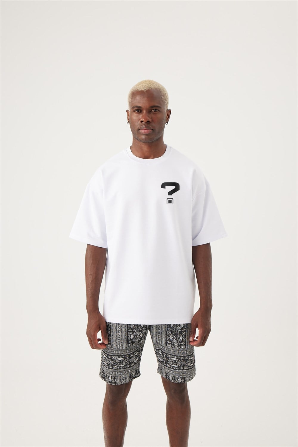 Erkek gothamVibes X Babala Oversize Beyaz T-Shirt - 08