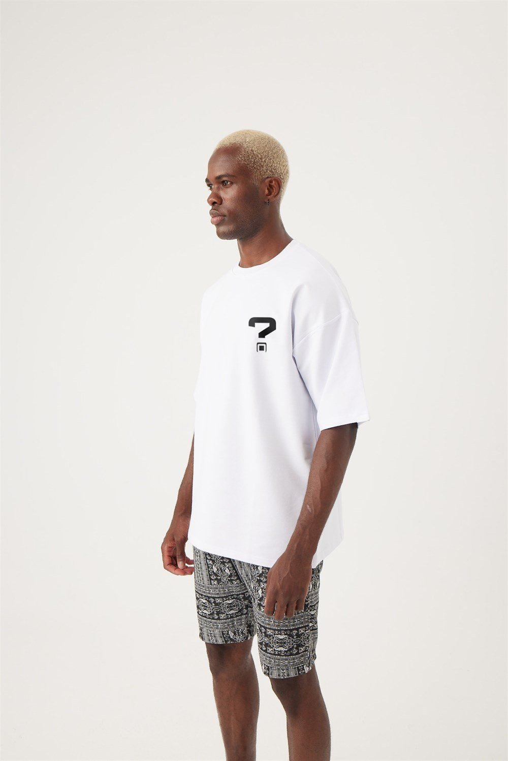 Erkek gothamVibes X Babala Oversize Beyaz T-Shirt - 08