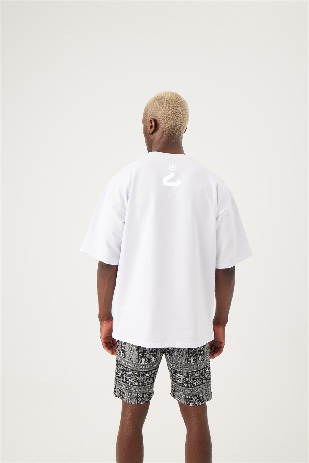 Erkek gothamVibes X Babala Oversize Beyaz T-Shirt - 08